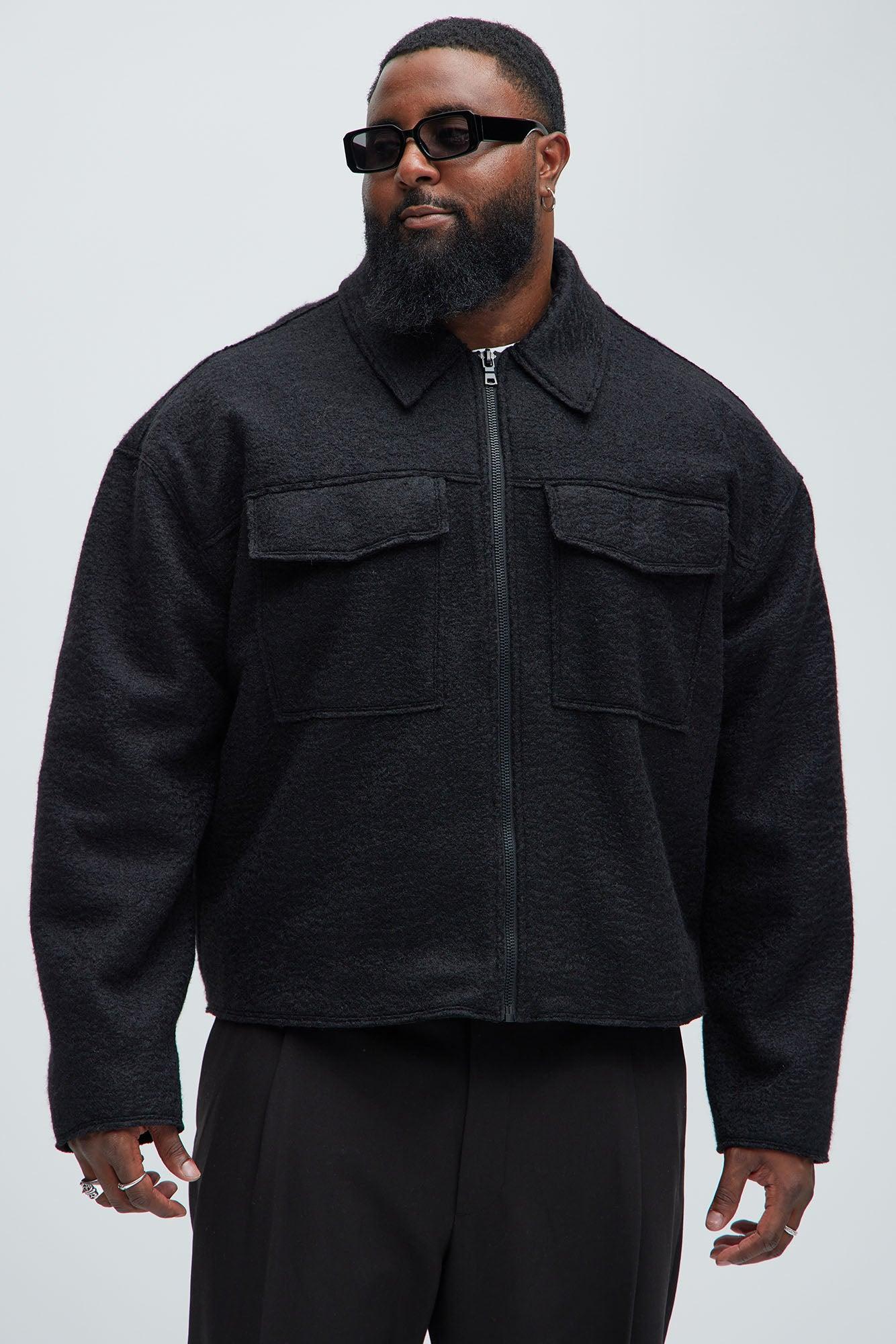 Tip- Top Wool Like Jacket - Black Product Image