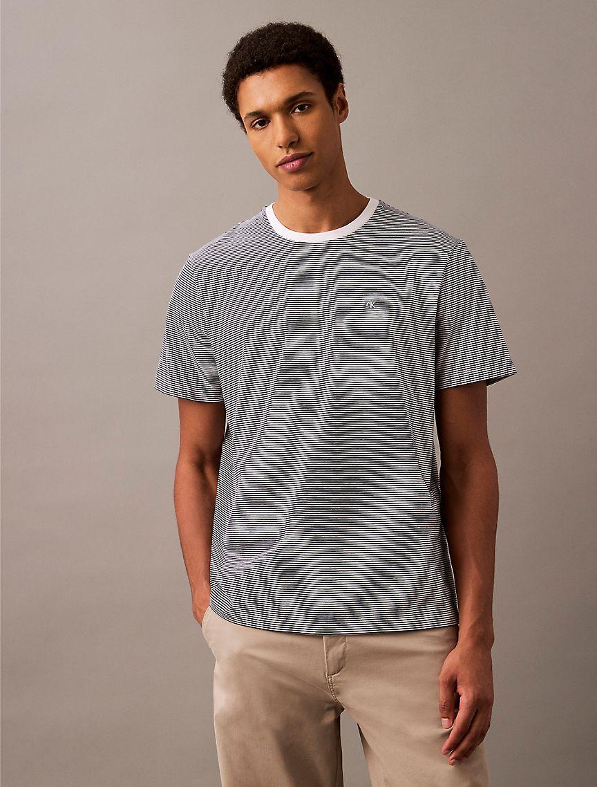 Smooth Cotton Stripe Classic T-Shirt Product Image
