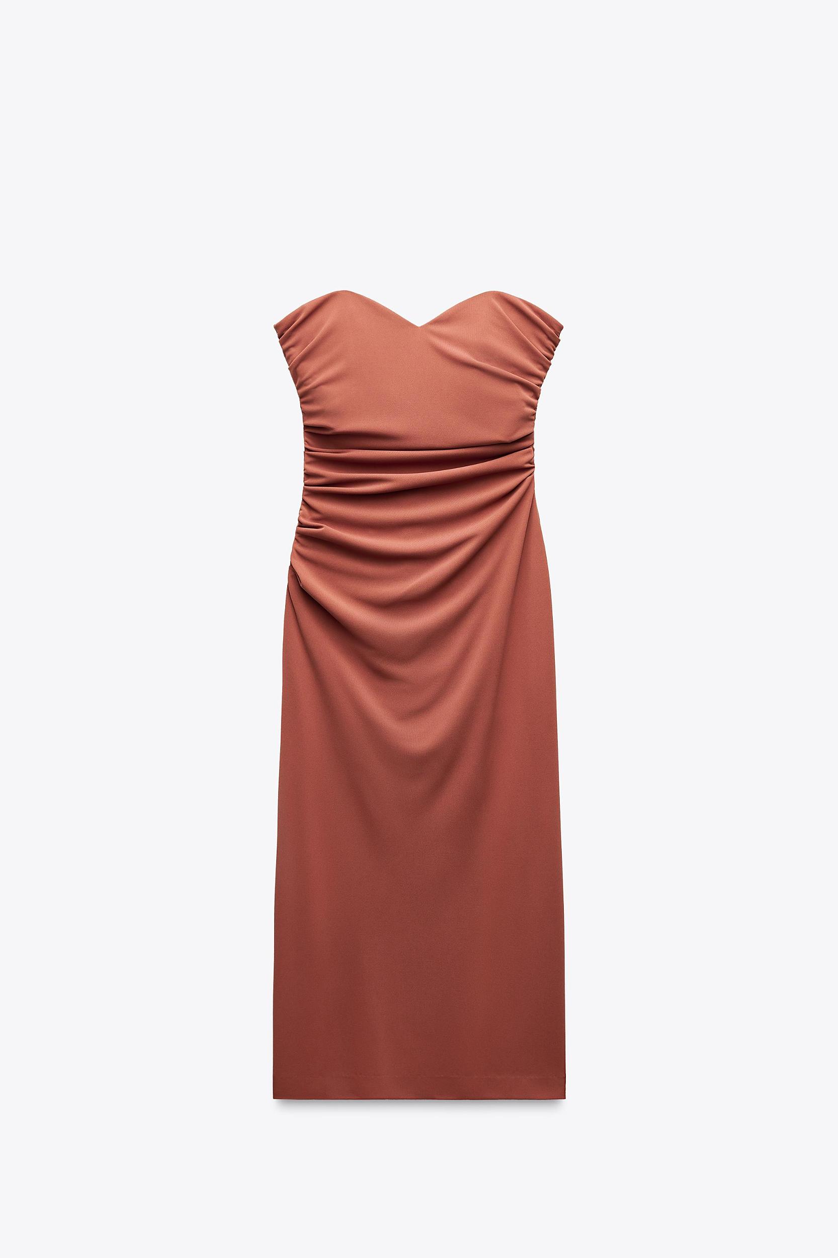 STRAPLESS MIDI DRESS Product Image
