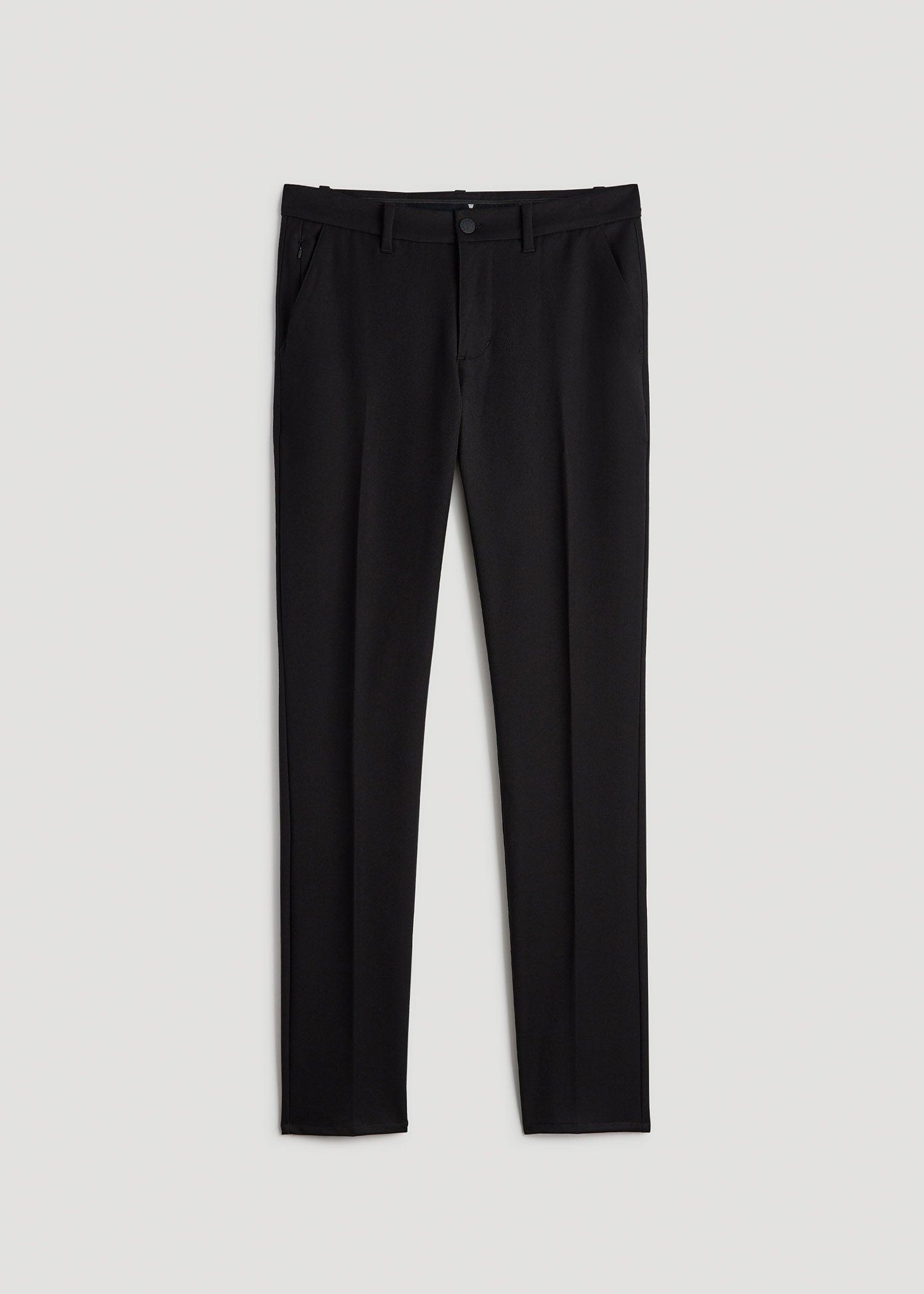 TAPERED-FIT Stretch Dress Pants for Tall Men in Black Male Product Image