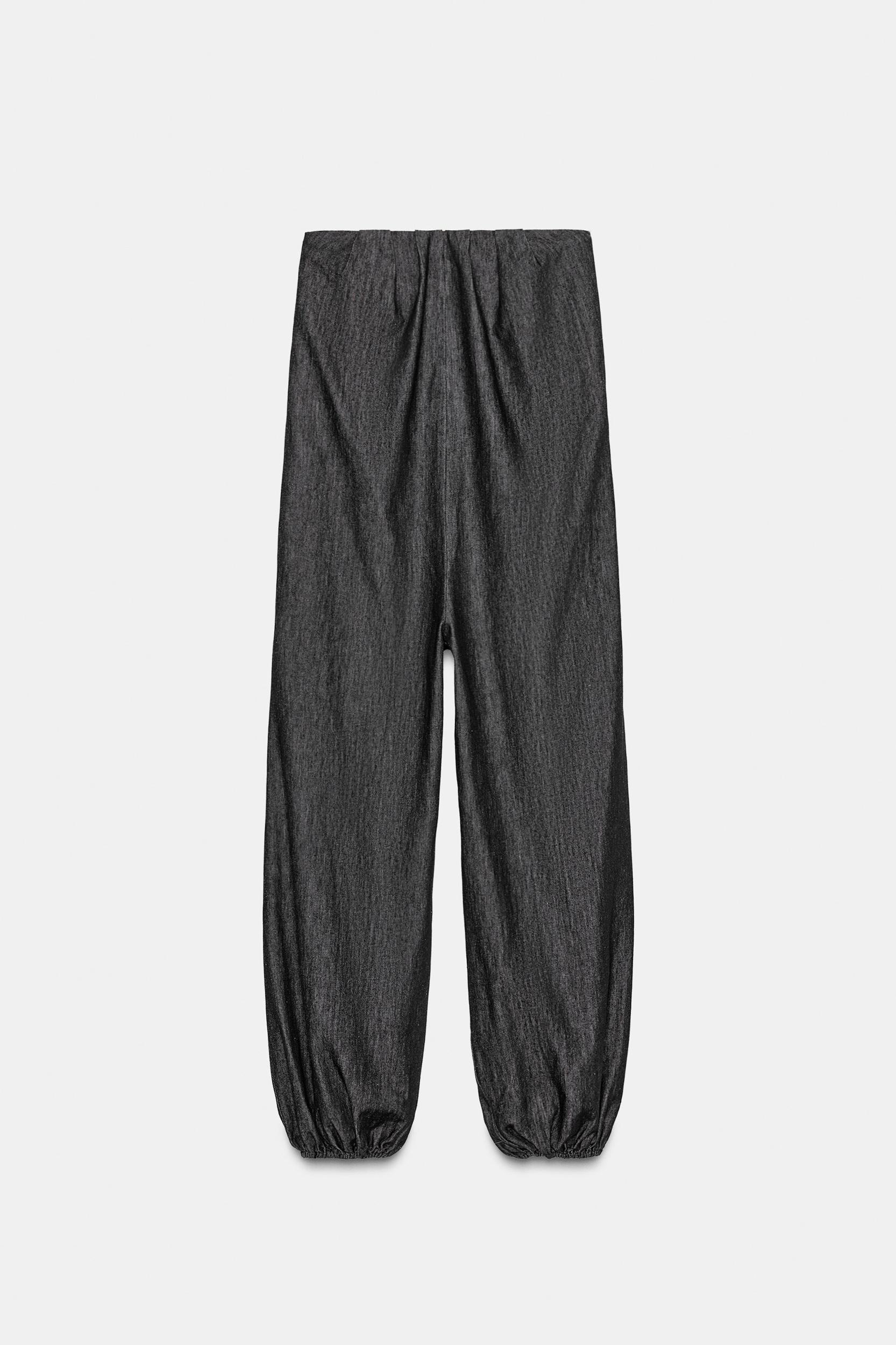 STRAPLESS DENIM JUMPSUIT TRF Product Image