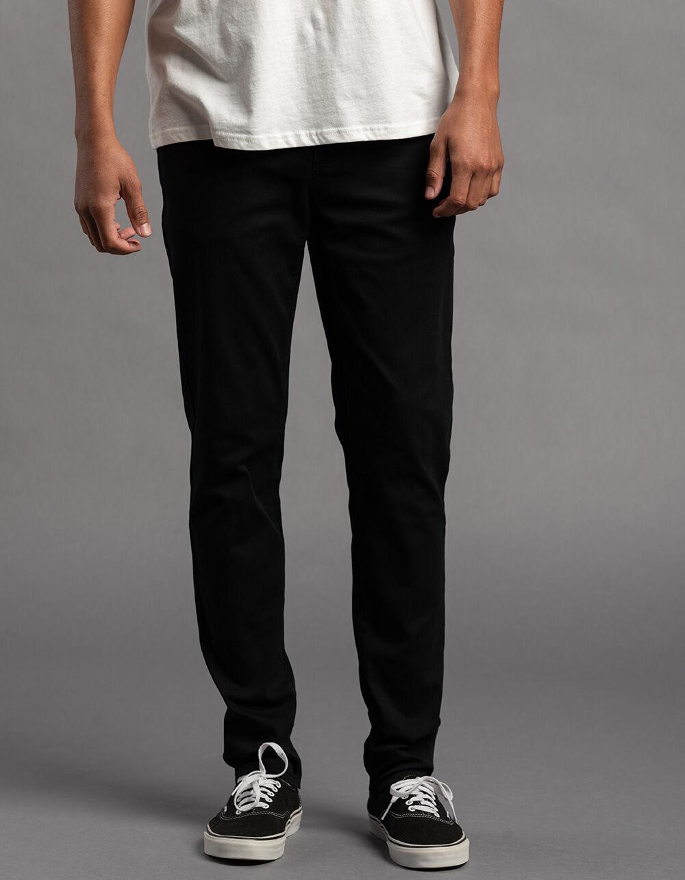 RSQ Mens Skinny Chino Pants - BLACK Product Image