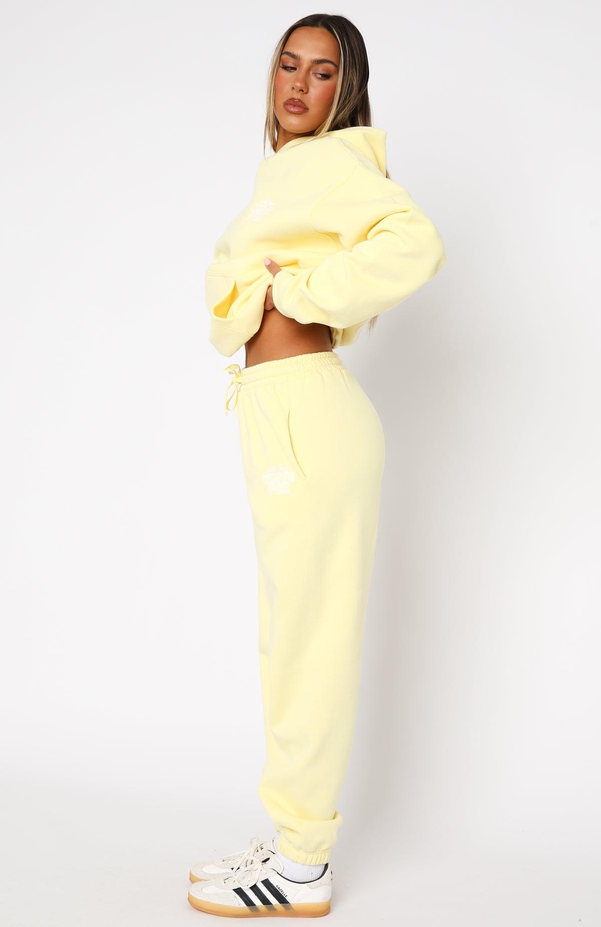With Love Always Sweatpants Lemon Product Image