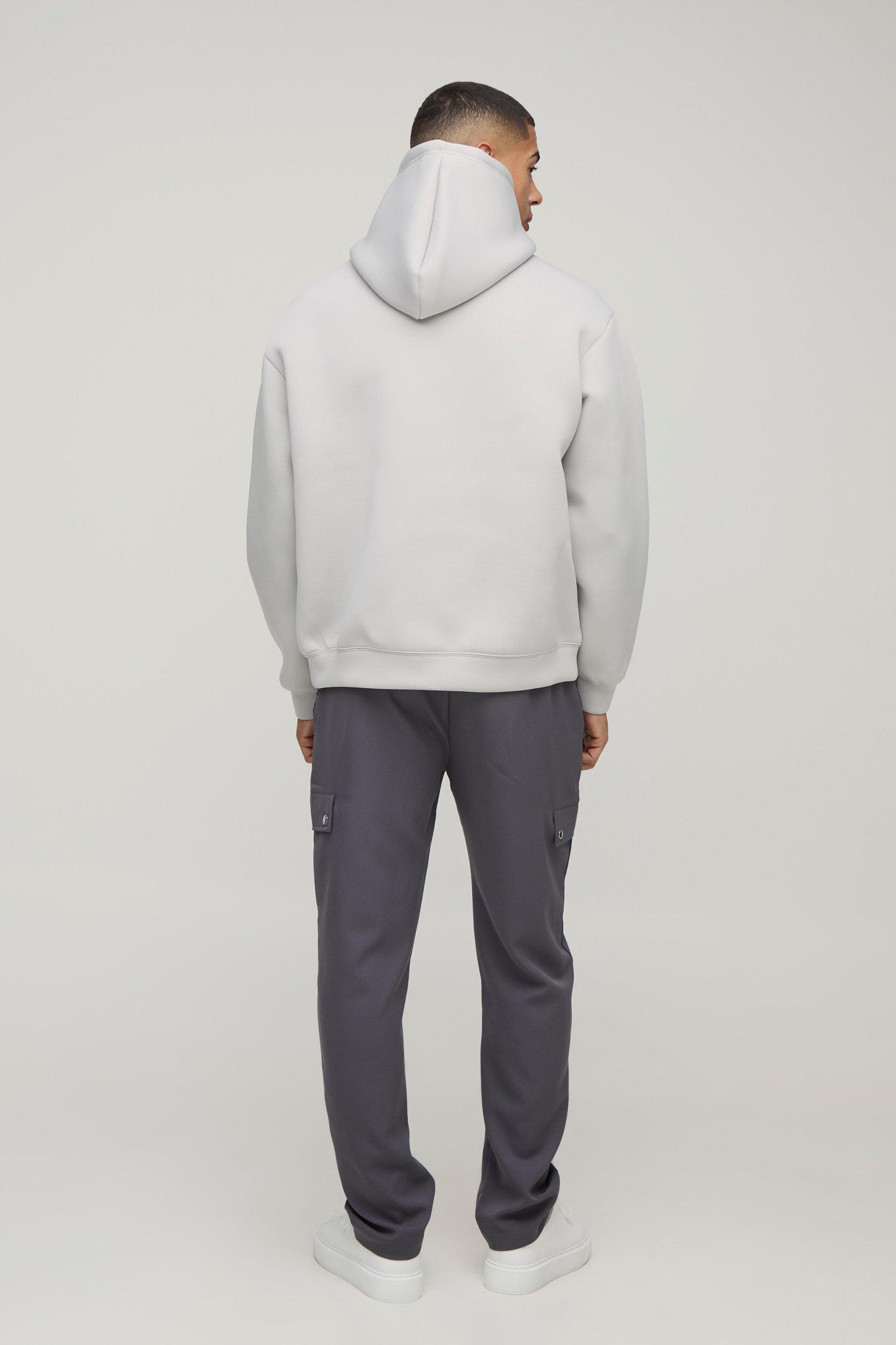 Elasticated Waist Straight Fit Cargo Track Pants | boohooMAN USA Product Image