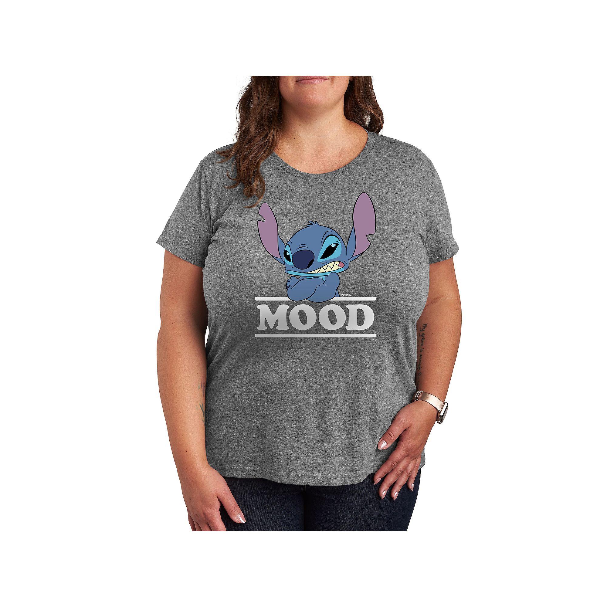 Disney's Lilo & Stitch Plus Mood Graphic Tee, Women's,  Product Image