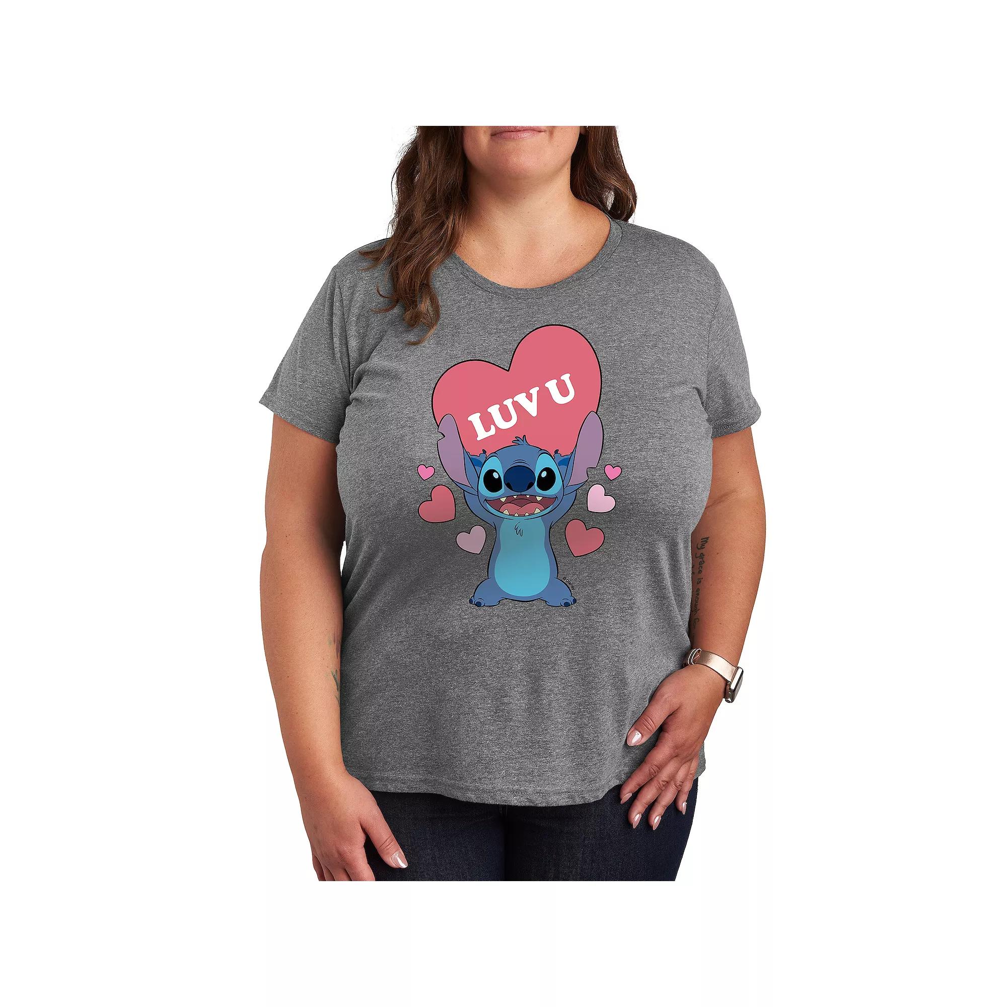 Disney's Mickey & Minnie Mouse Plus Winter Wishes Graphic Tee, Women's,  Product Image