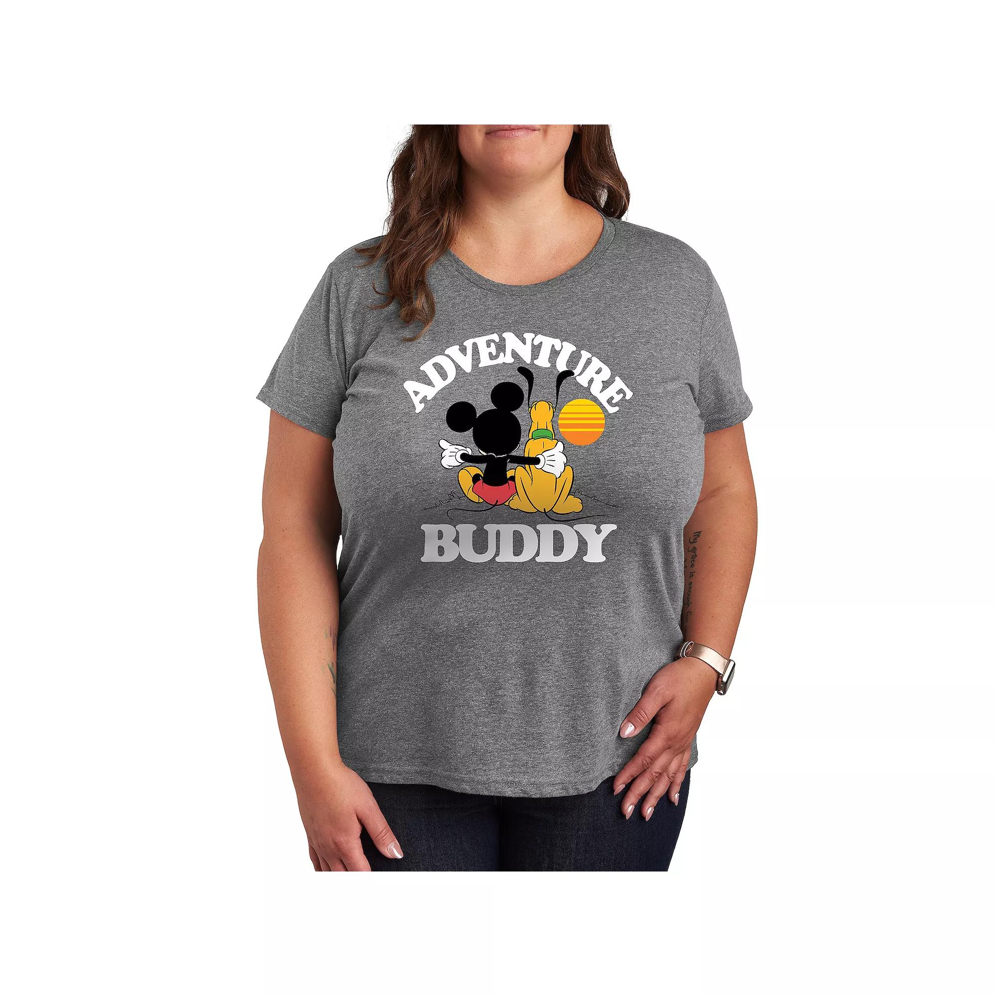 Disney's Mickey Mouse & Pluto Plus Adventure Partner Graphic Tee, Women's,  Product Image