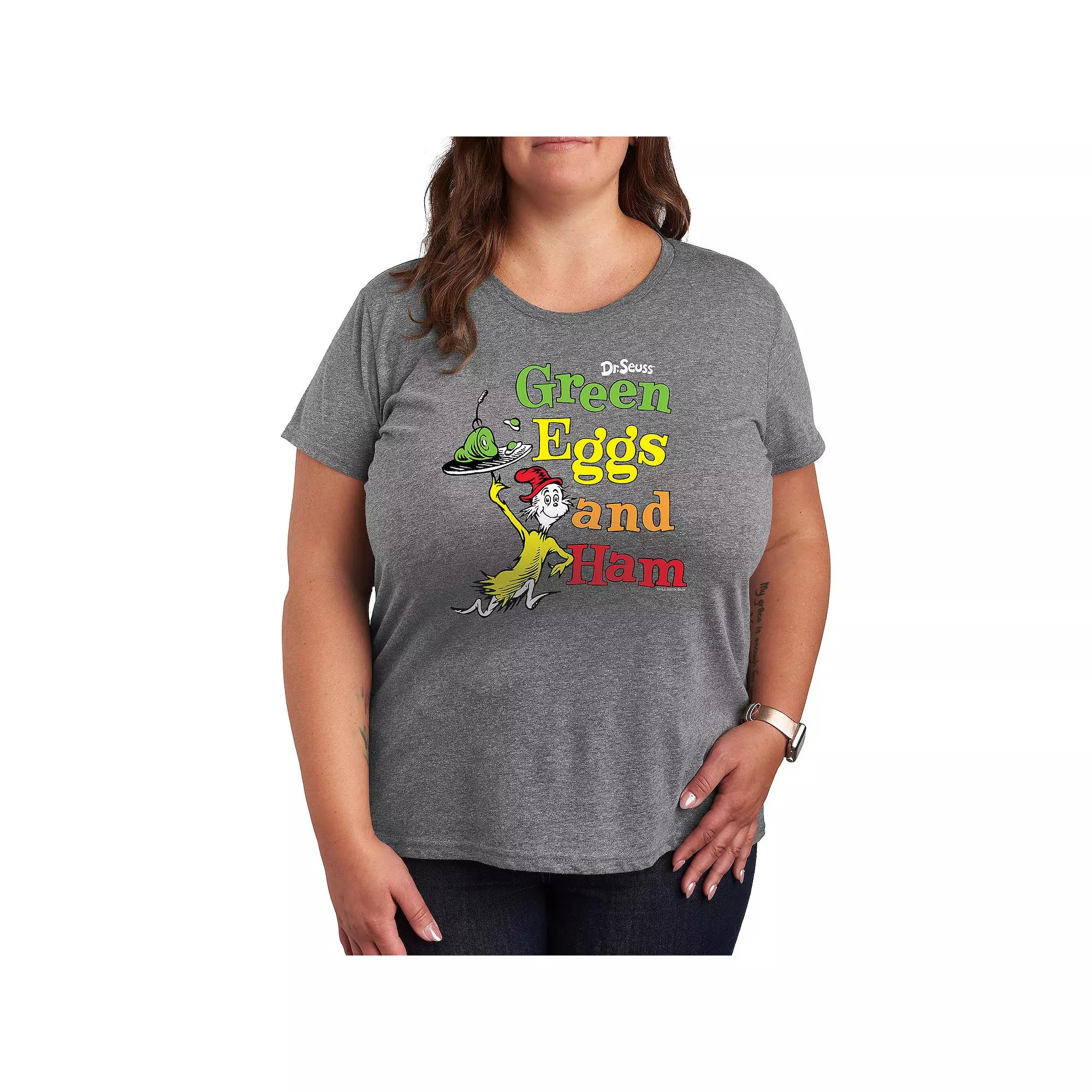 Plus Dr. Seuss Green Eggs And Ham Graphic Tee, Women's,  Product Image