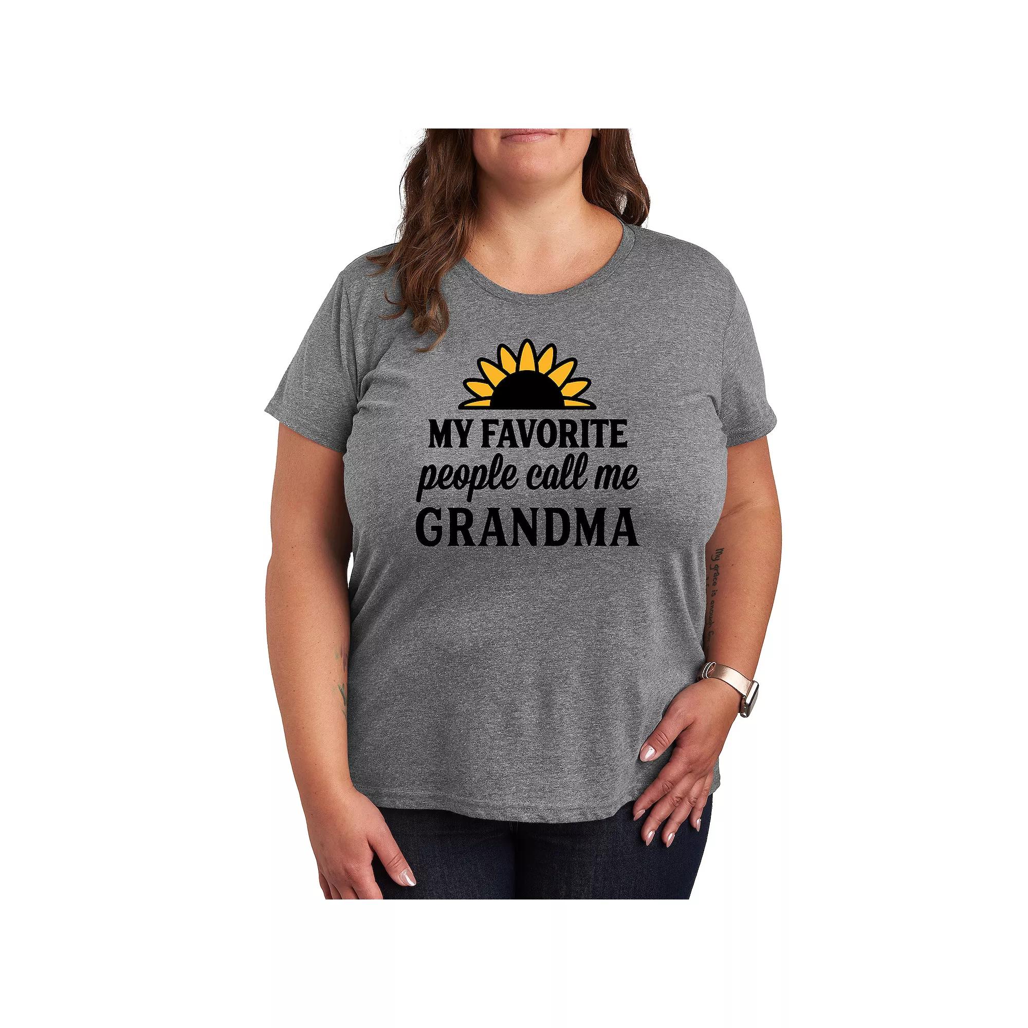 Plus Favorite People Grandma Graphic Tee, Women's,  Product Image