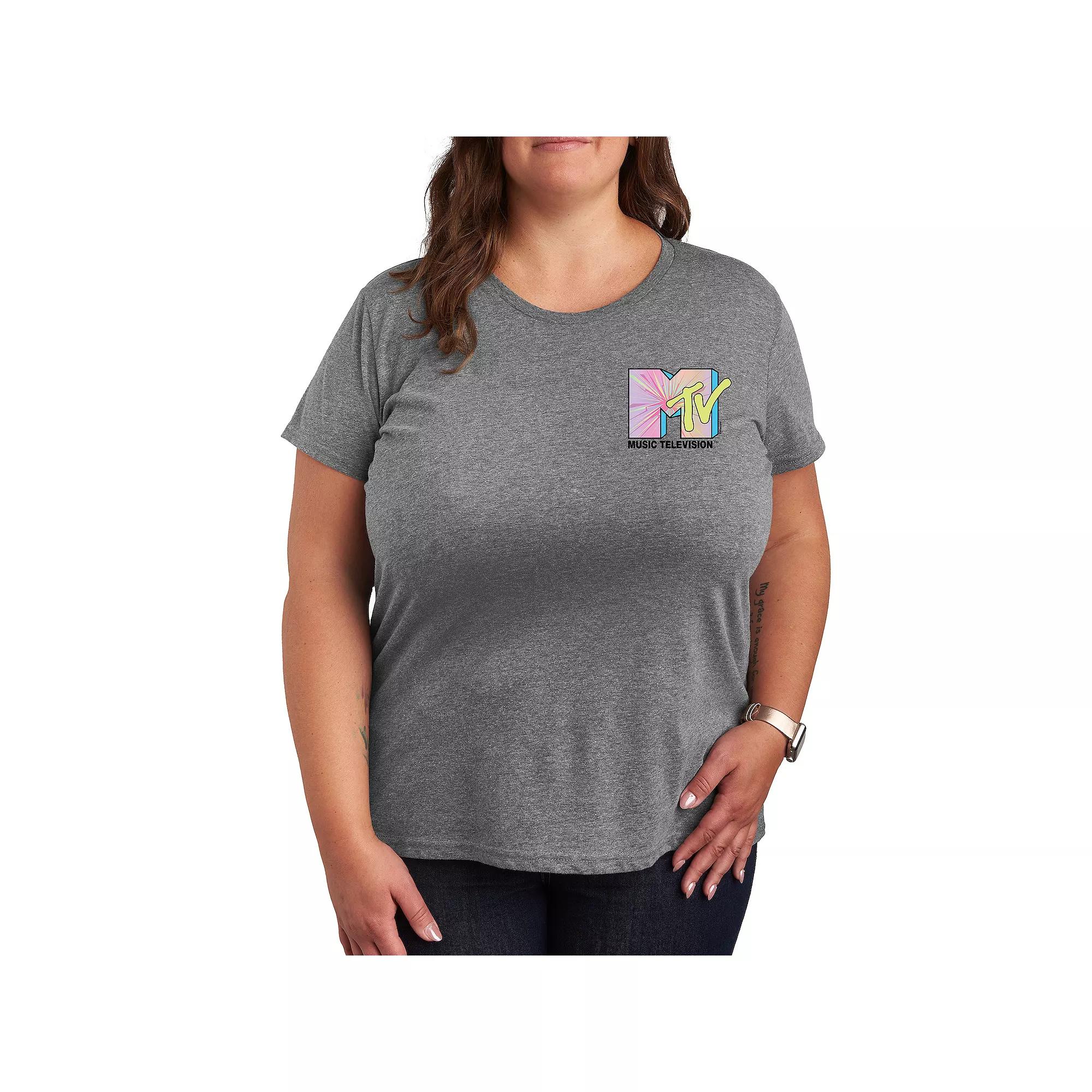 Plus MTV Club Art Graphic Tee, Women's,  Product Image