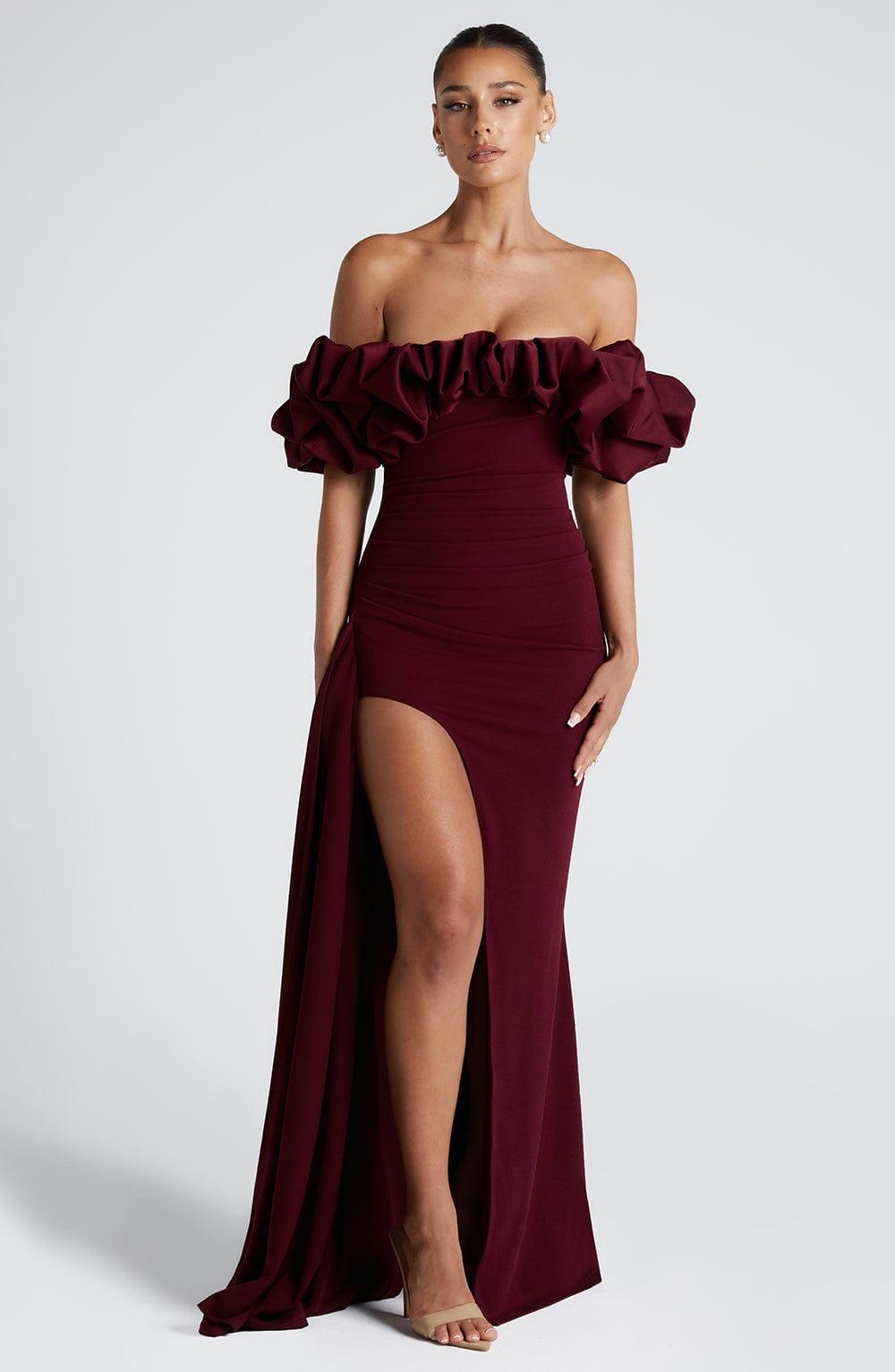 Elsie Maxi Dress - Cherry Lacquer Product Image