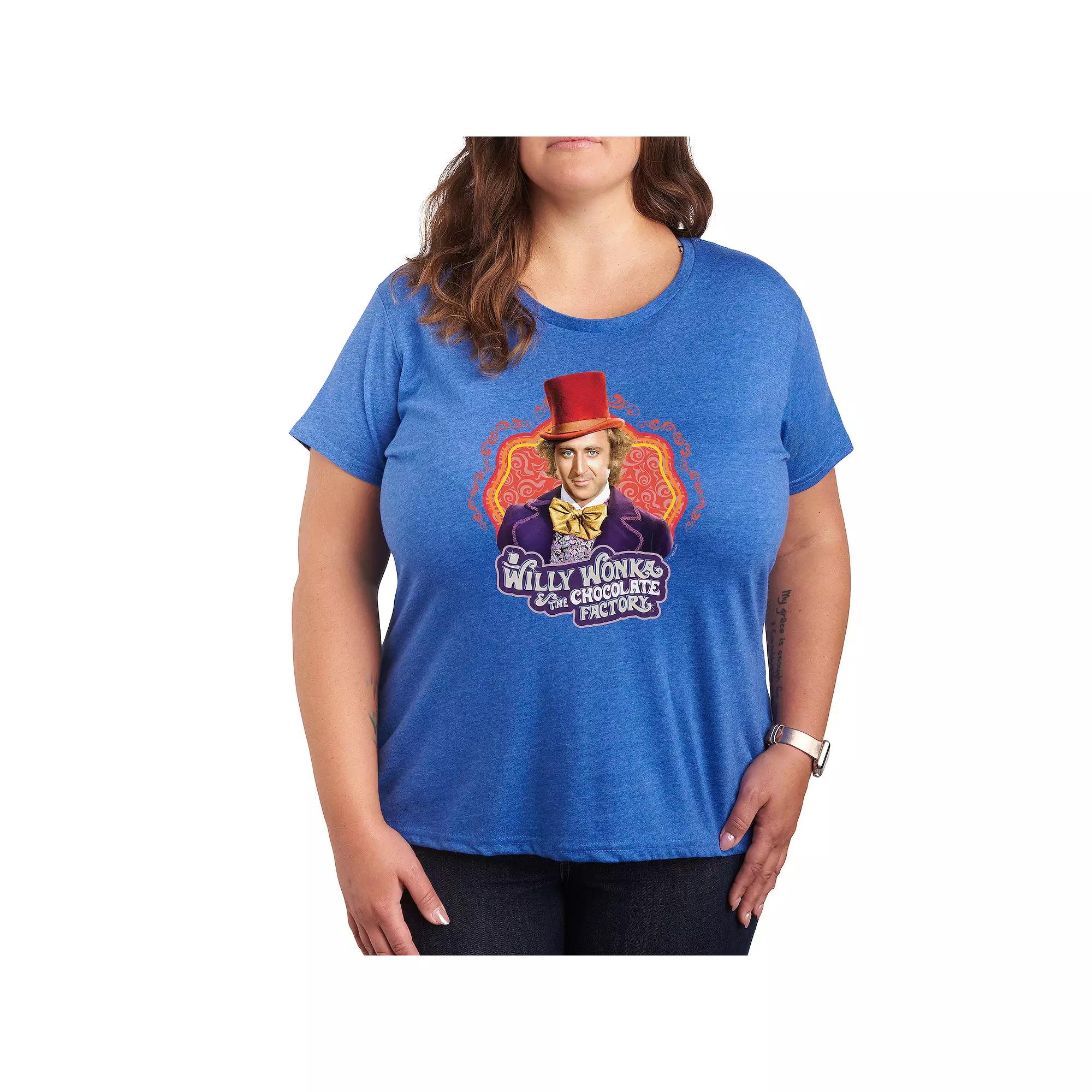 Plus Willy Wonka and the Chocolate Factory Willy Wonka Graphic Tee, Women's,  Product Image
