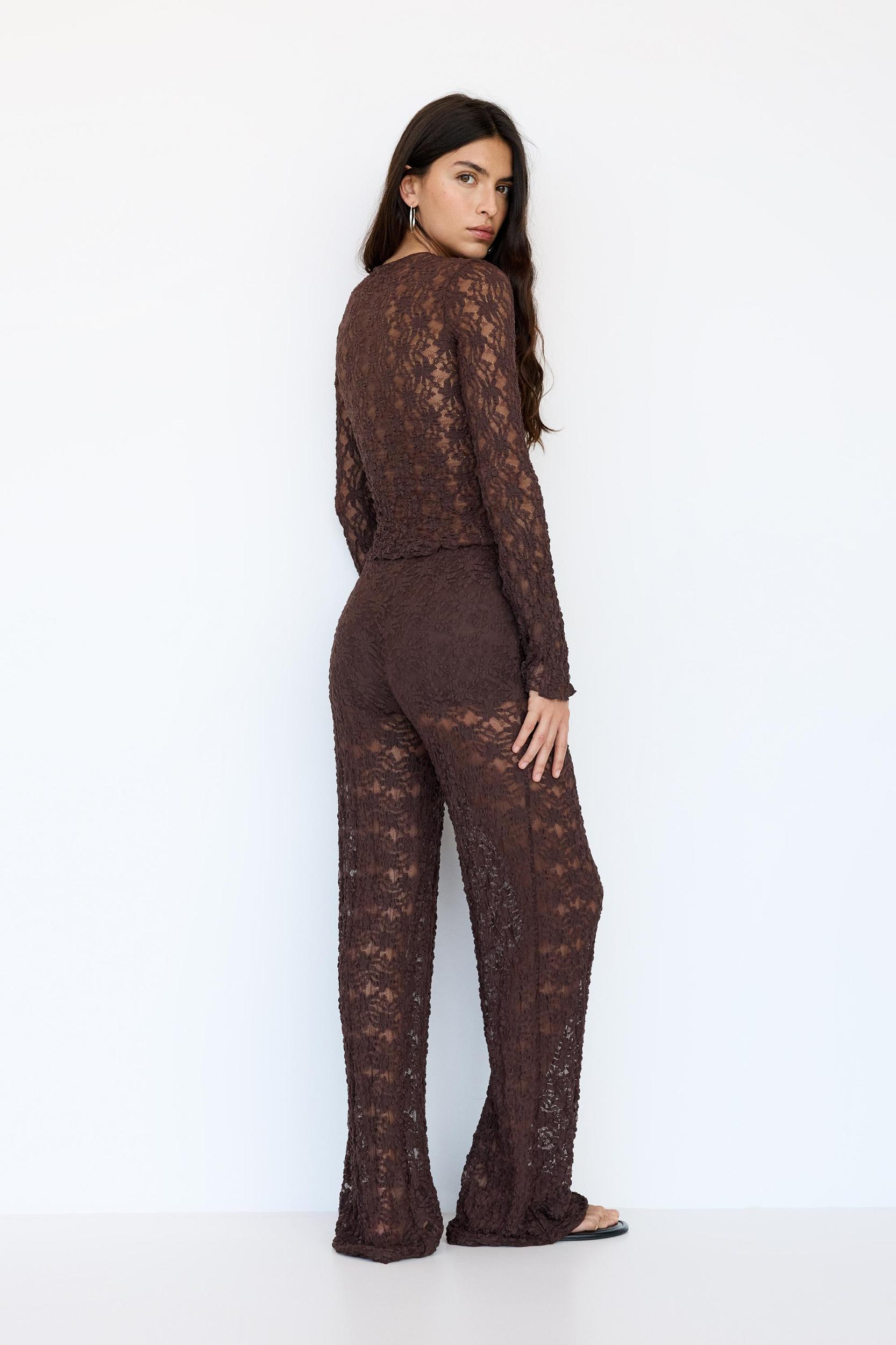 Straight fit lace pants Product Image