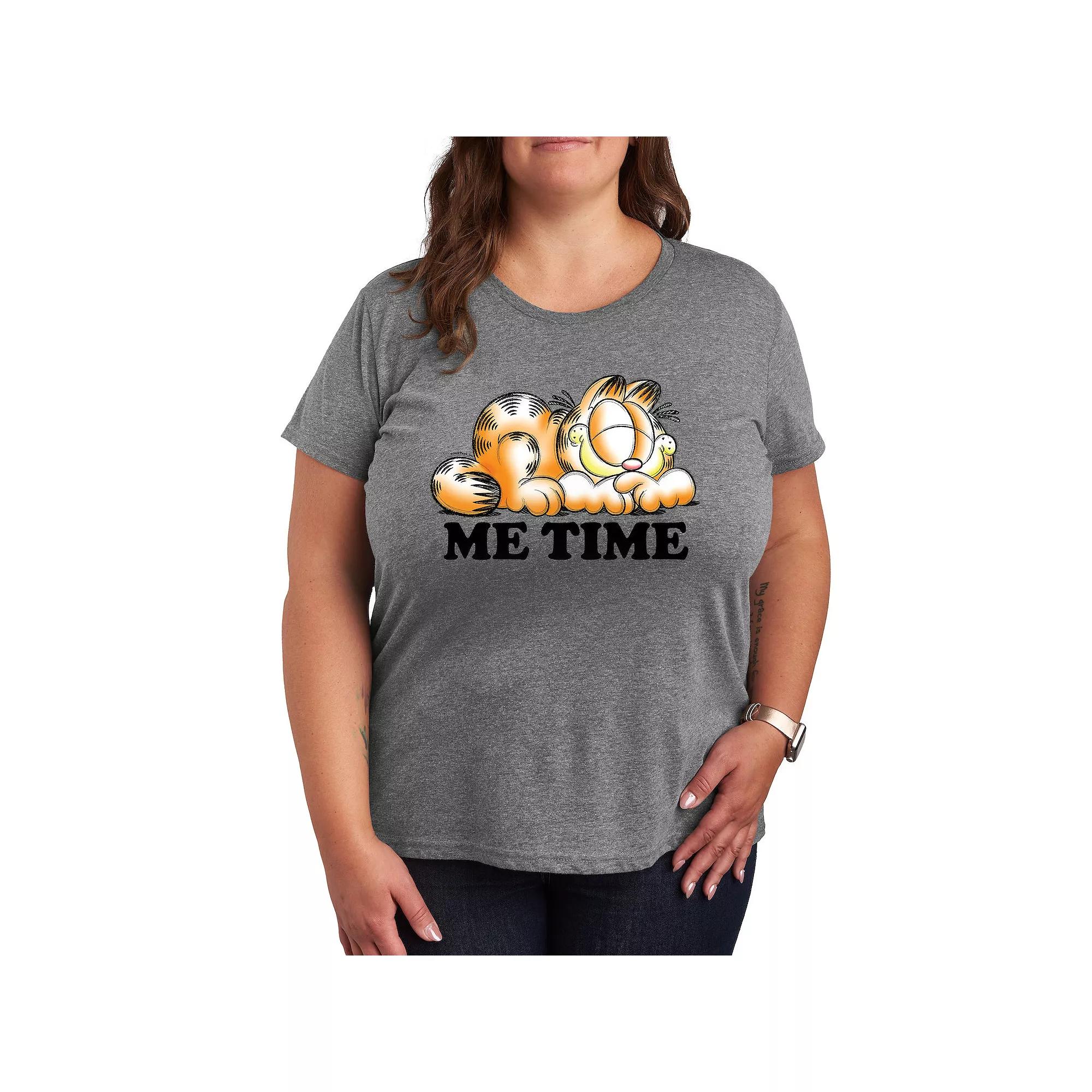 Plus Garfield Me Time Sketch Graphic Tee, Women's,  Product Image