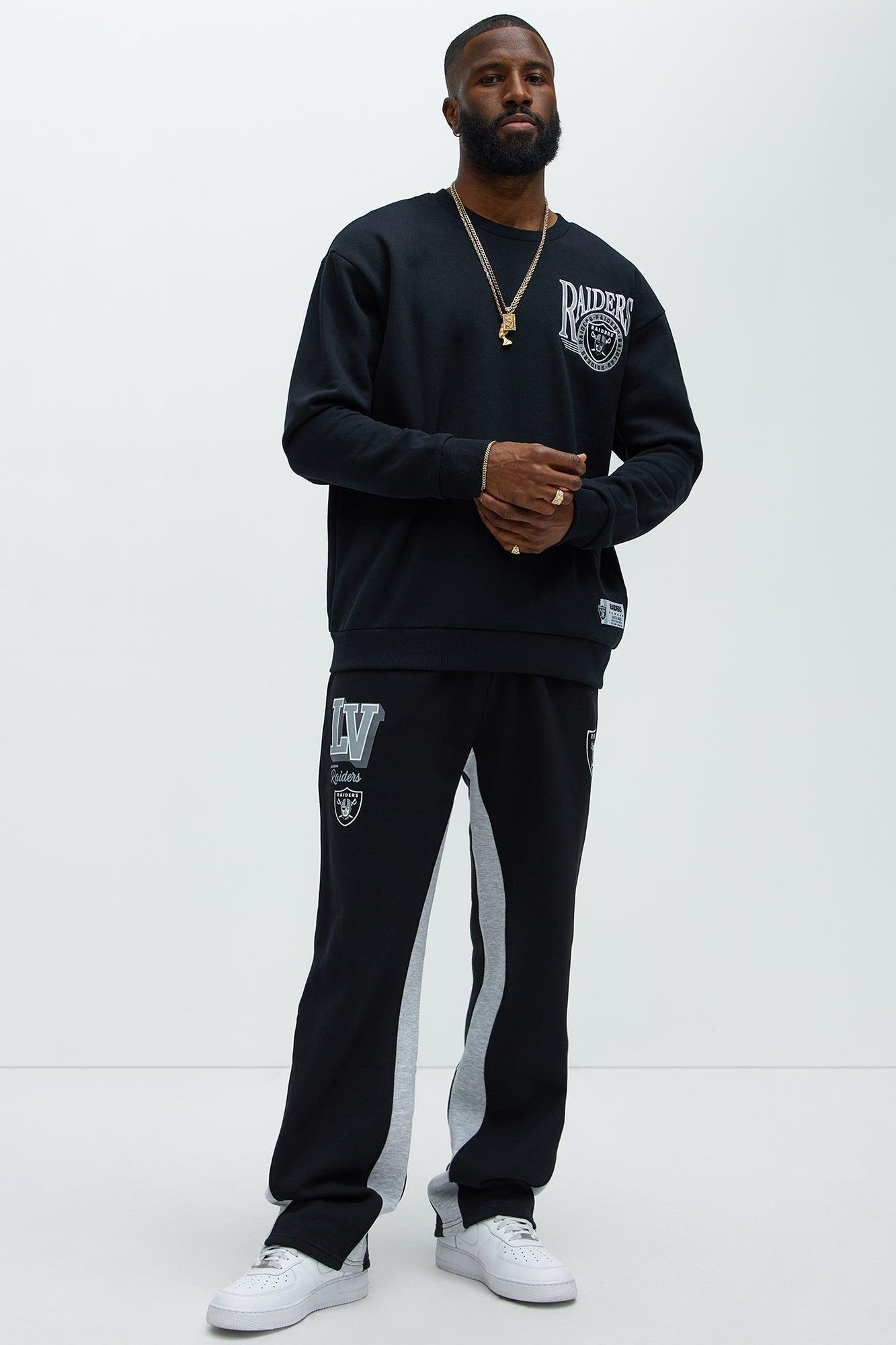 Raiders Bold Flare Sweatpants - Black Male Product Image