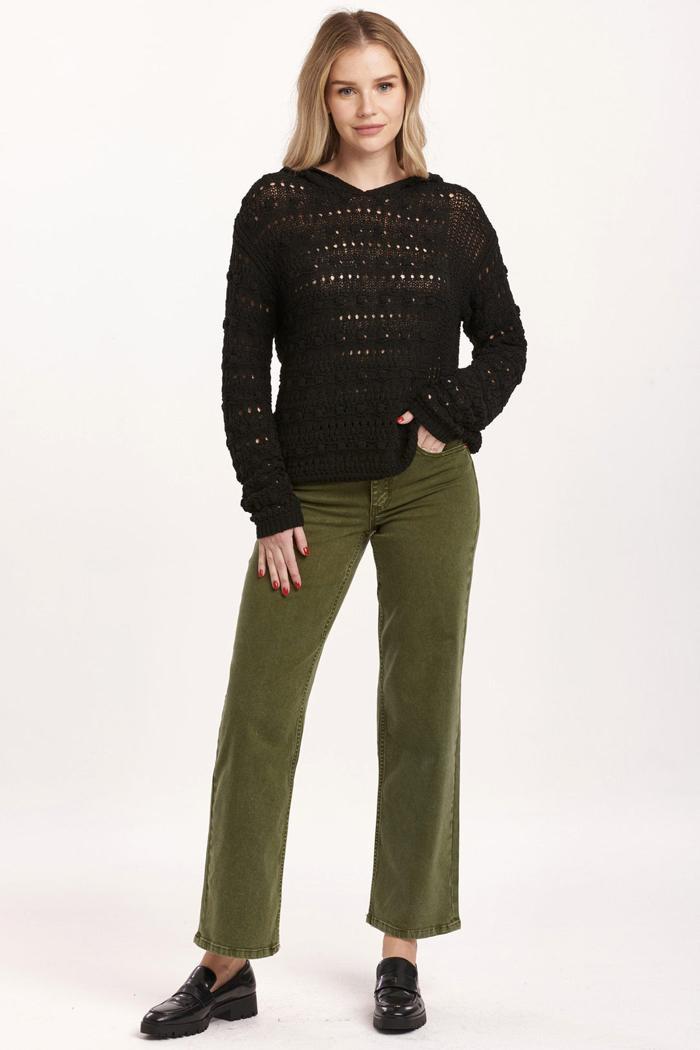 Olsen Pointelle Hoodie Product Image