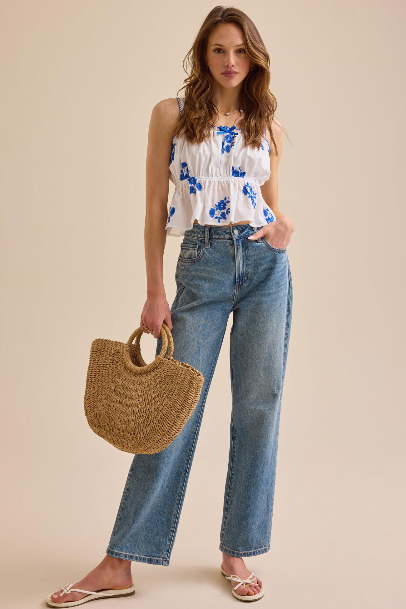 Emelie Floral Tank Top Product Image