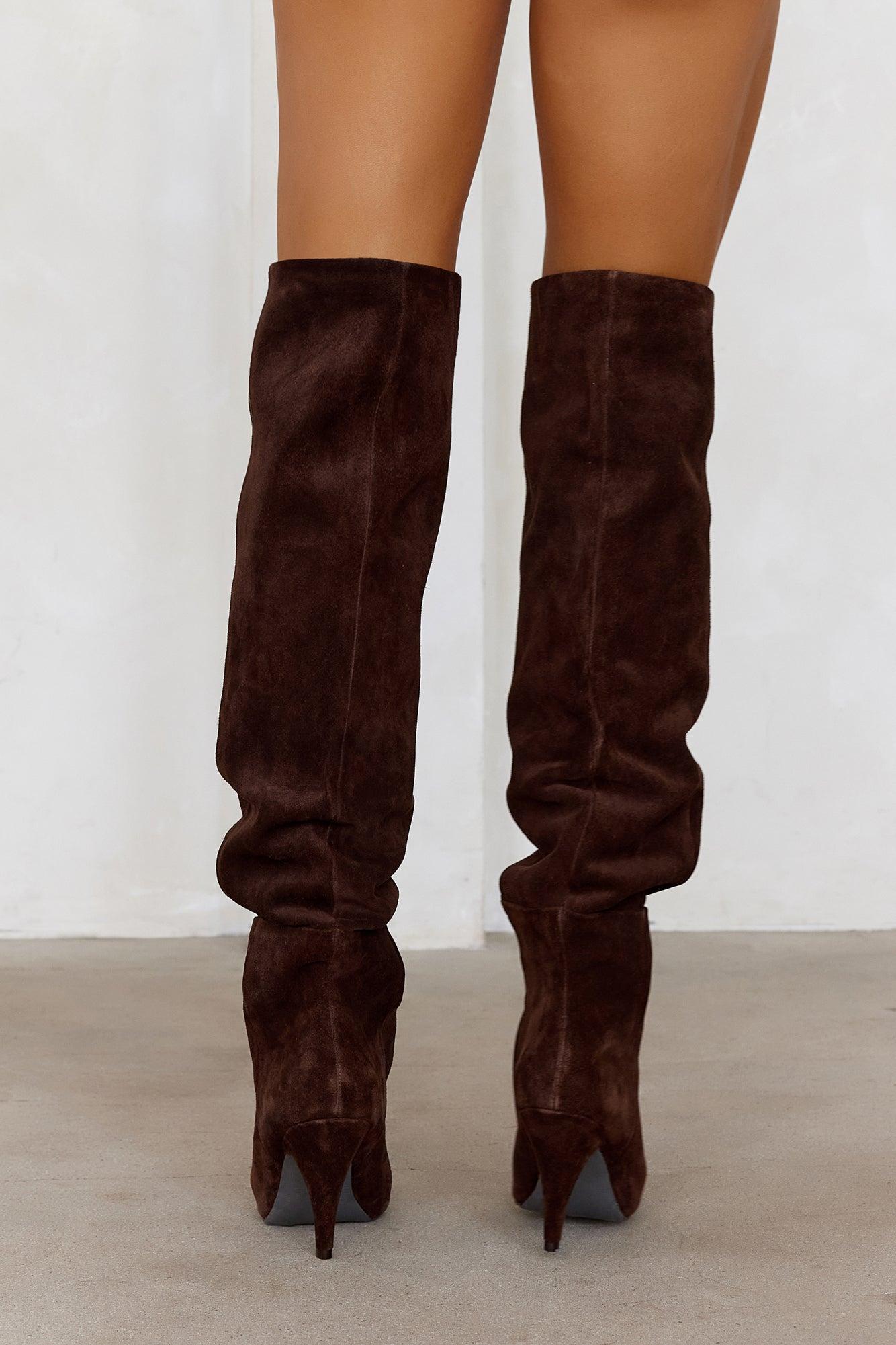 Bellamie Boots Brown Suede Product Image
