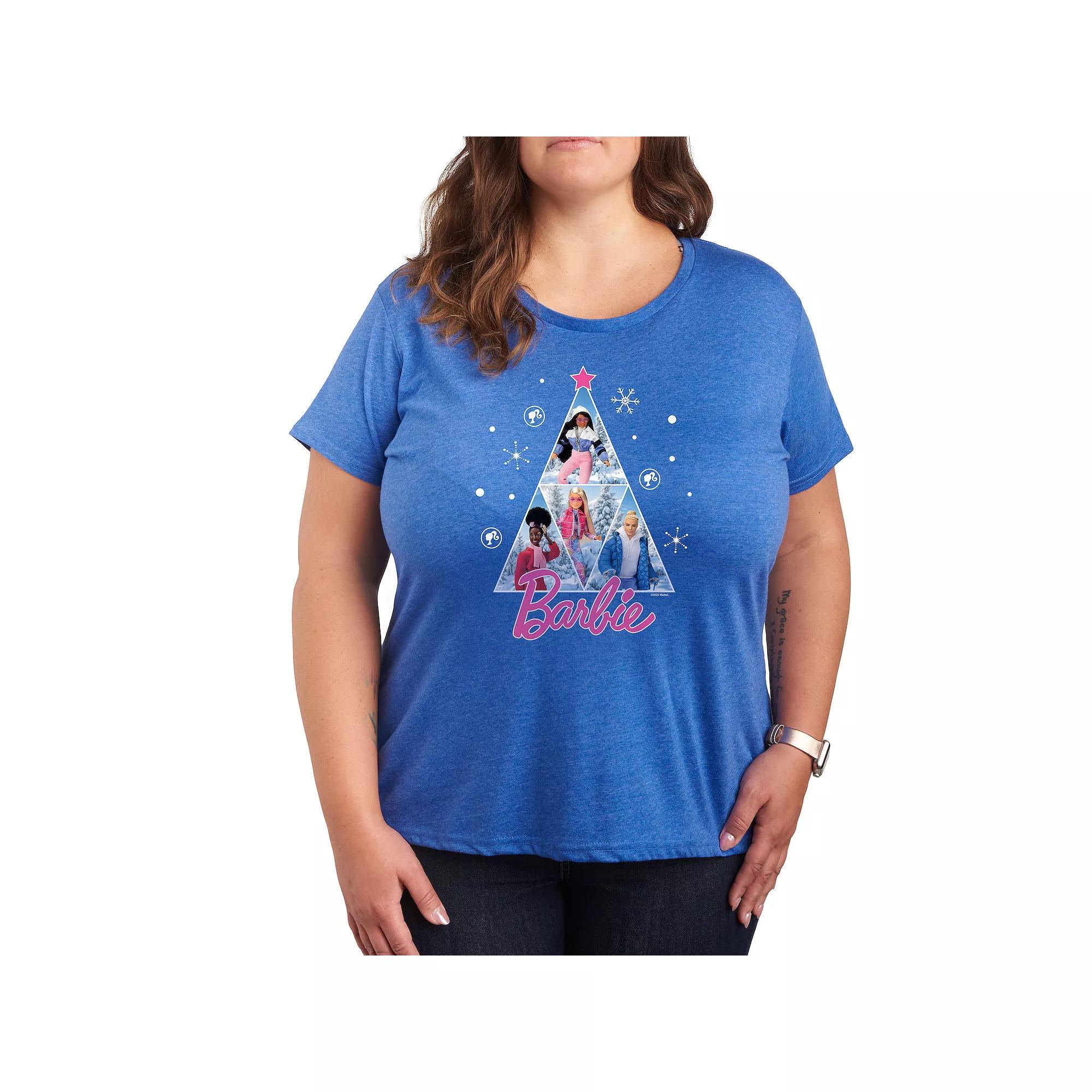 Plus Barbie® Winter Holiday Graphic Tee, Women's,  Product Image