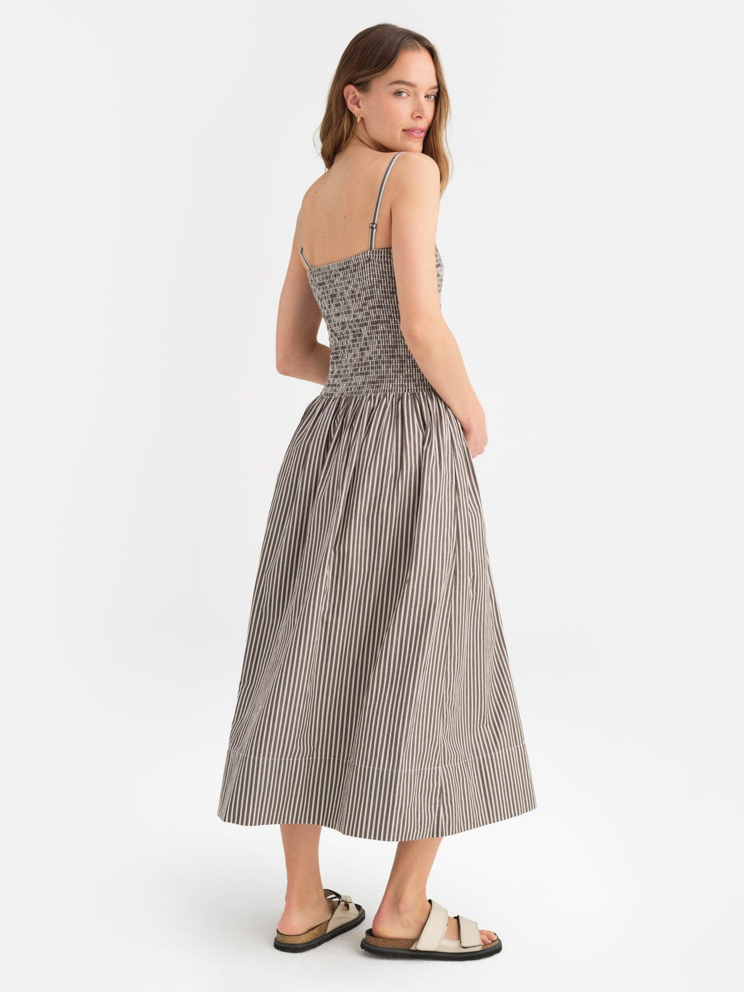 Organic Poplin Smocked Dress Female Product Image