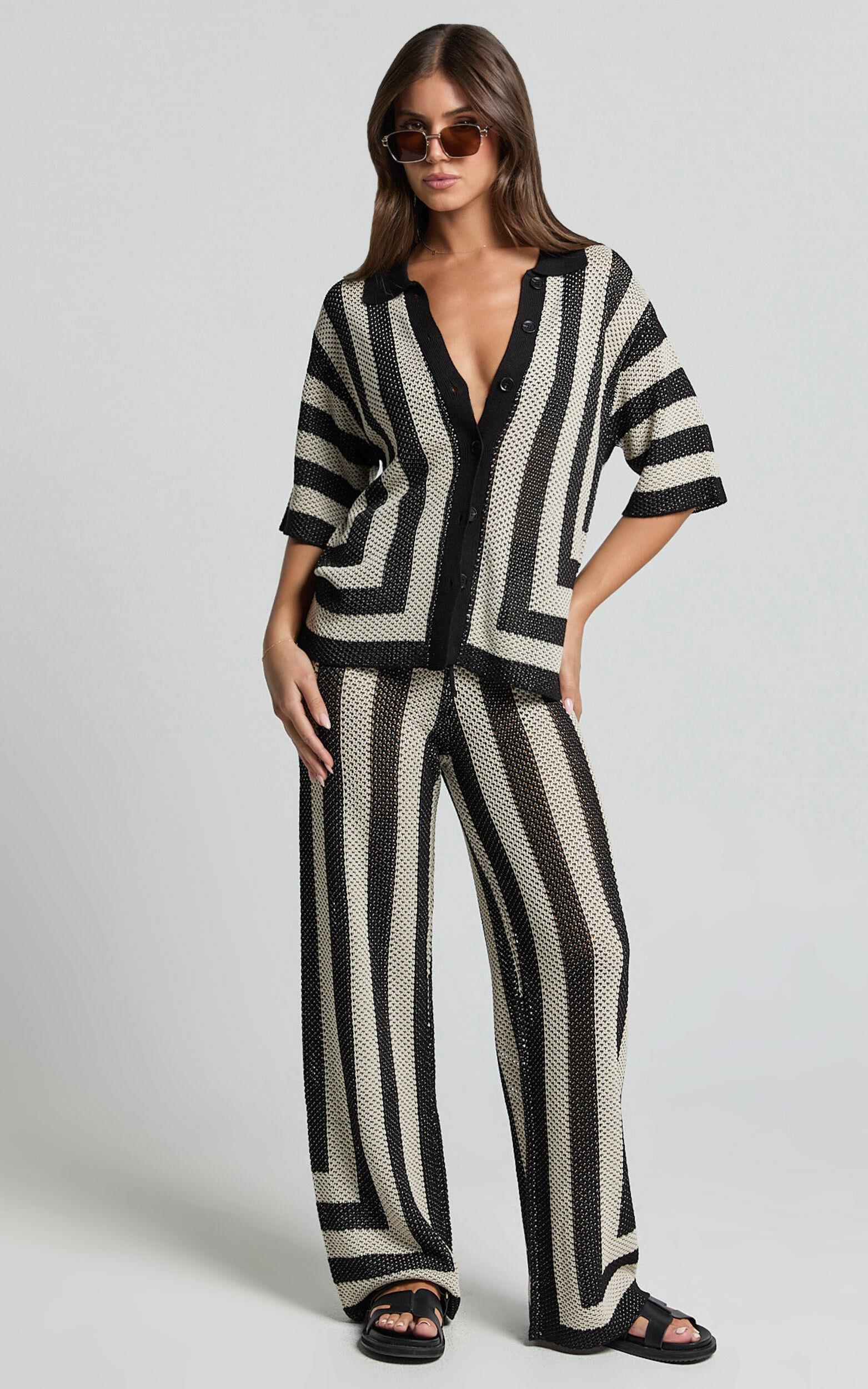 Seven Wonders -  Ziggy Pant in Black/Sand Product Image