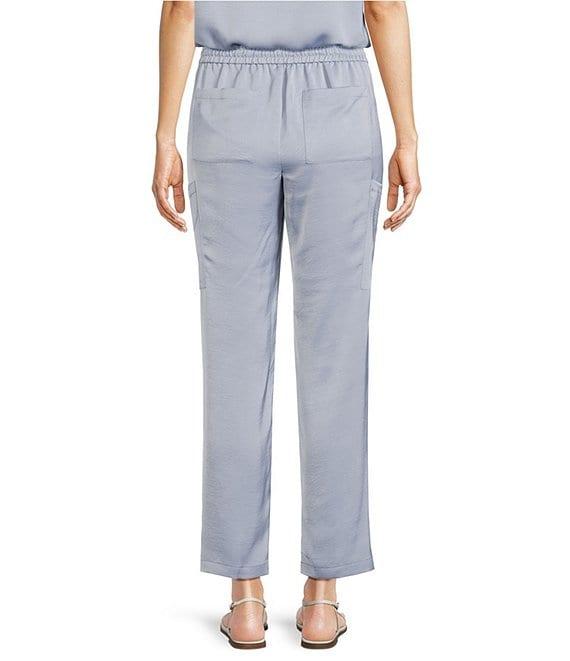 Skies Are Blue Pintuck Drawstring Coordinating Cargo Pants Product Image