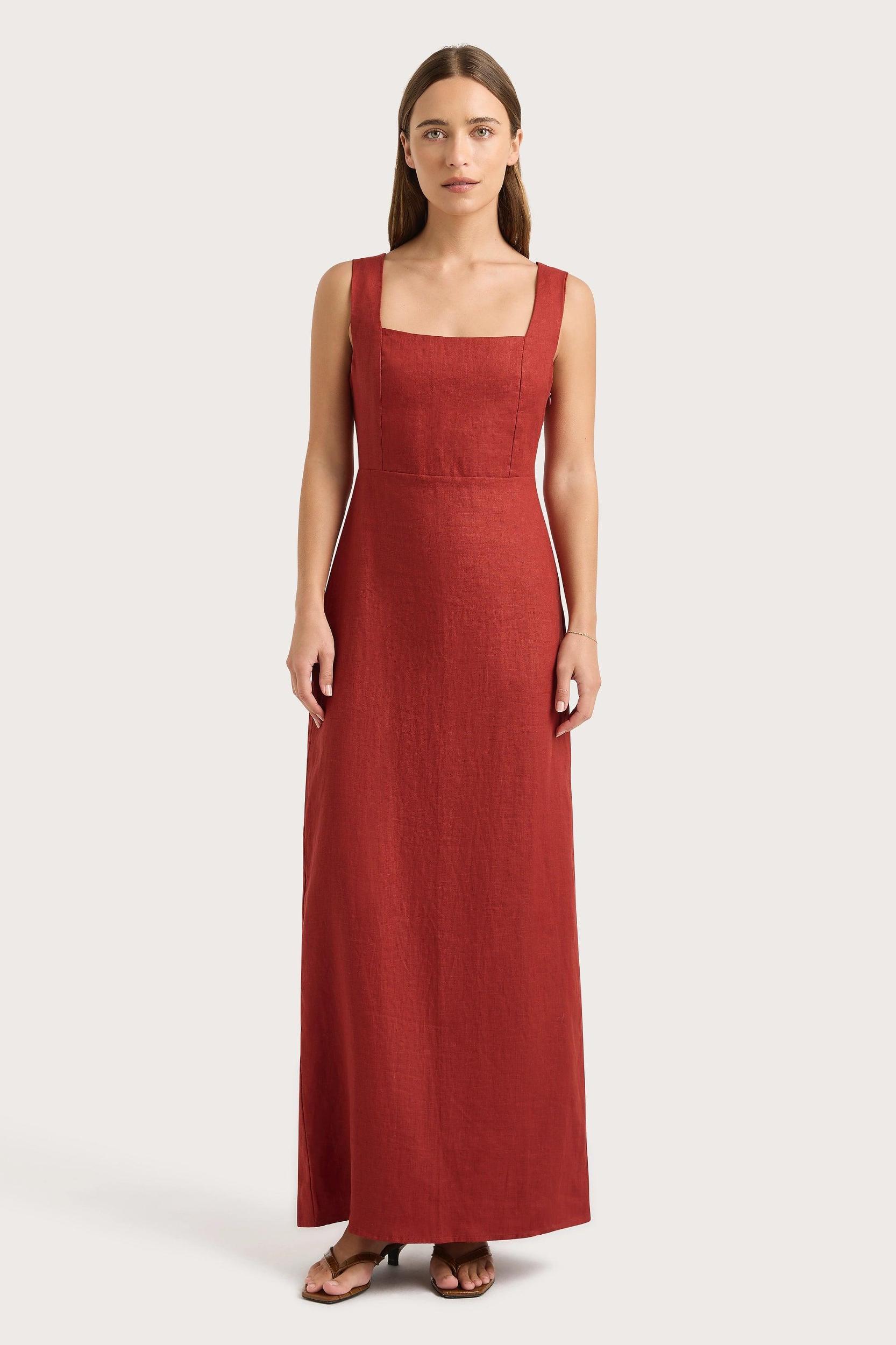 Lais Midi Dress Garnet - Final Sale Product Image