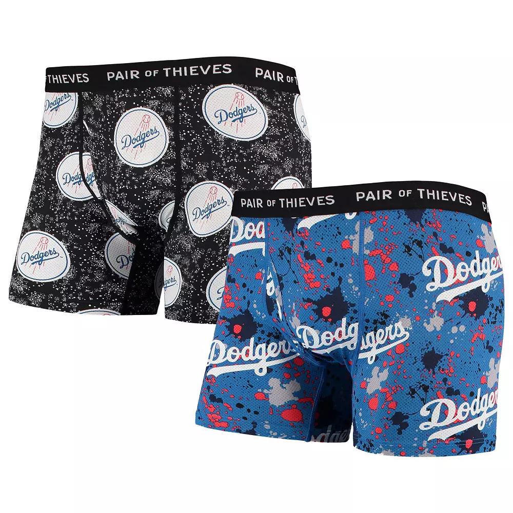 Men's Pair of Thieves Royal/Black Los Angeles Dodgers Super Fit 2-Pack Boxer Briefs Set,  Product Image