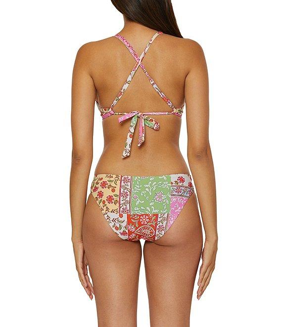 Lucky Brand Seville Color Block Printed Tab Side Hipster Swim Bottom Product Image