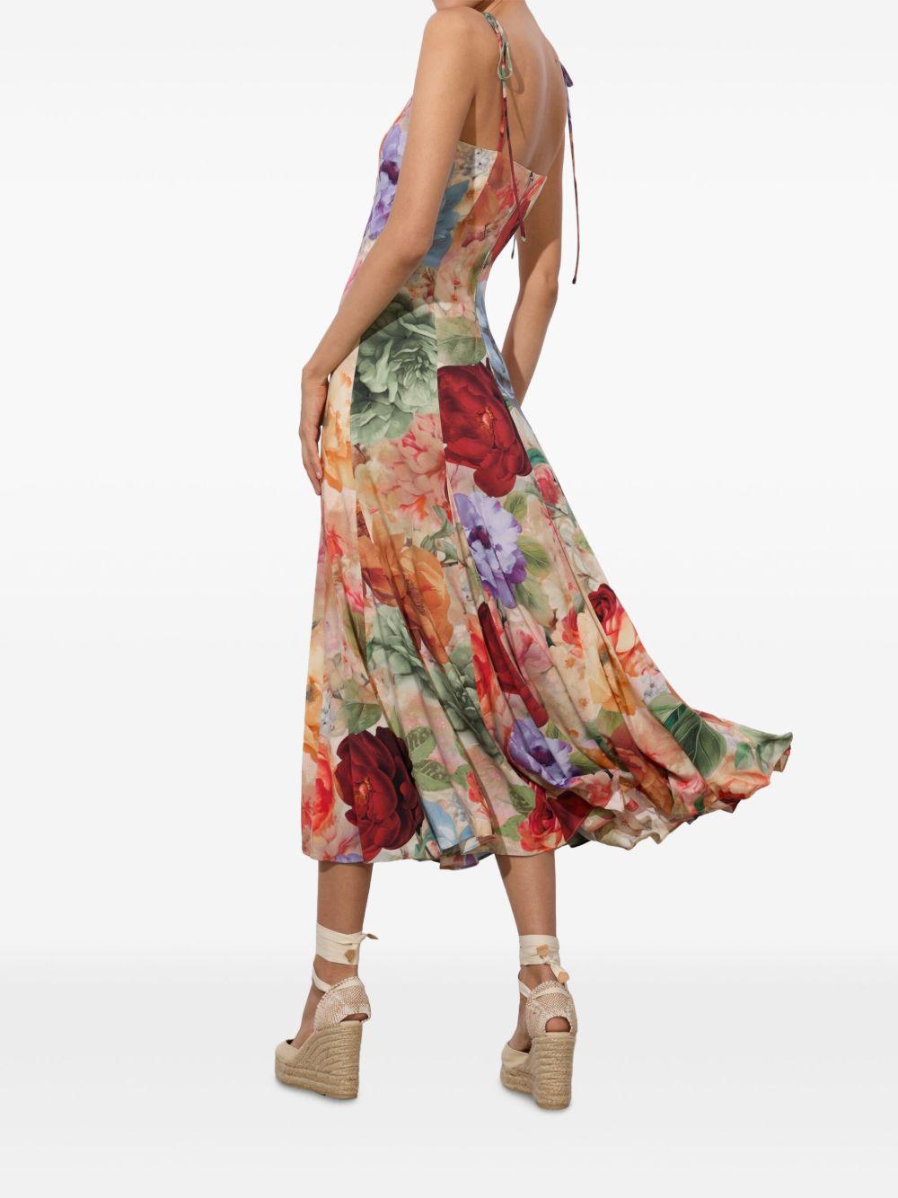 Jeanette floral-print midi dress Product Image