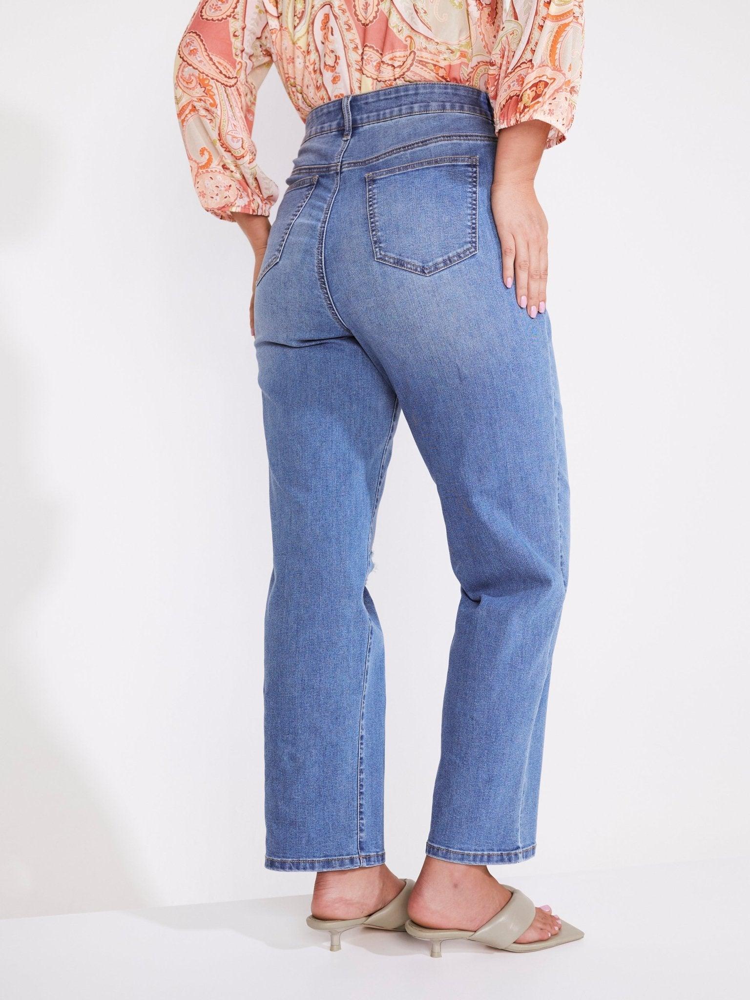 Westport Signature Straight Leg with Destruction - Plus Product Image