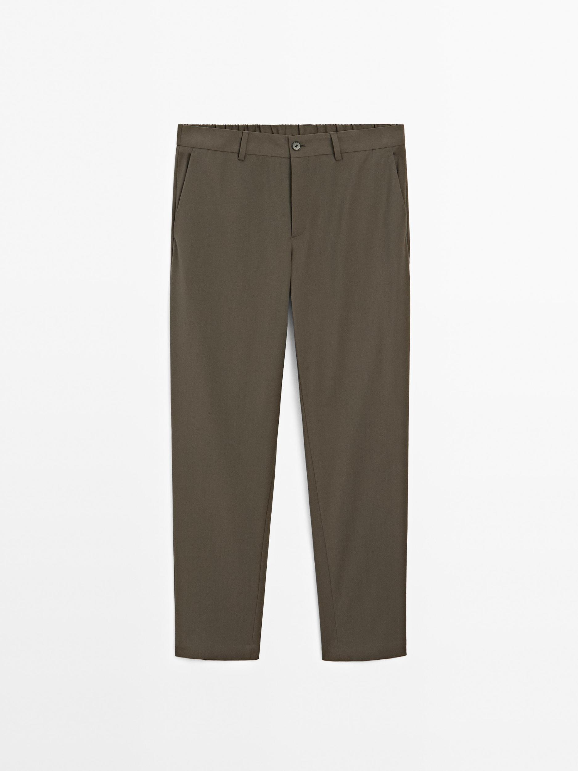 Total look wool blend trousers Product Image