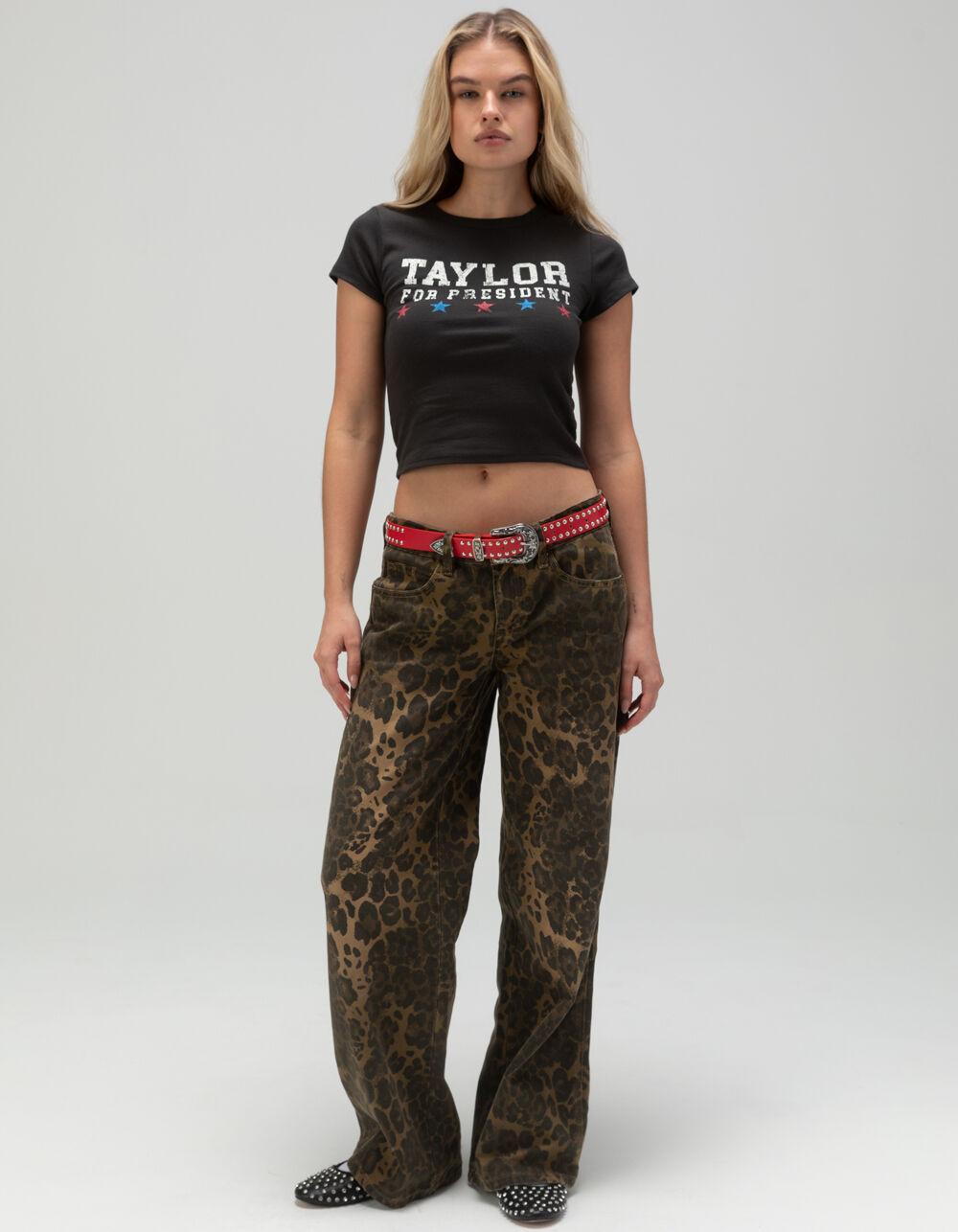 FULL TILT Taylor For President Womens Tee - BLACK Product Image