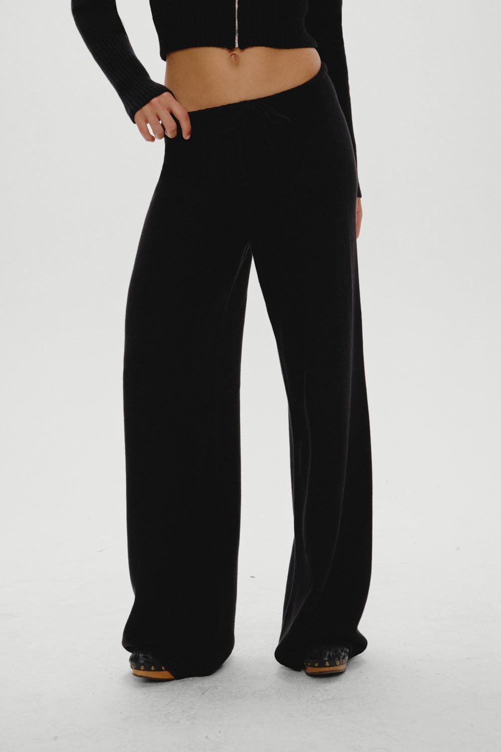 Wesley Knit Pants - Black Product Image