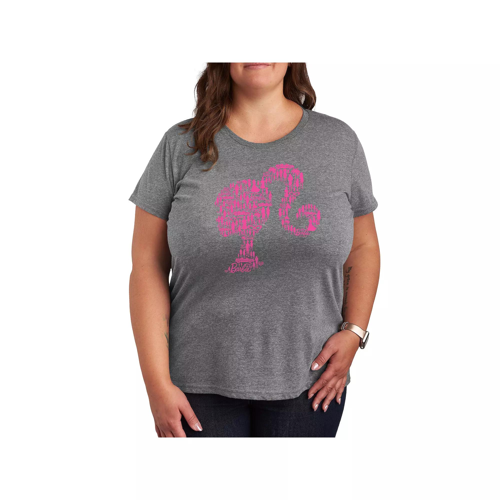 Plus Barbie® Lifestyle Silhouette Graphic Tee, Women's,  Product Image