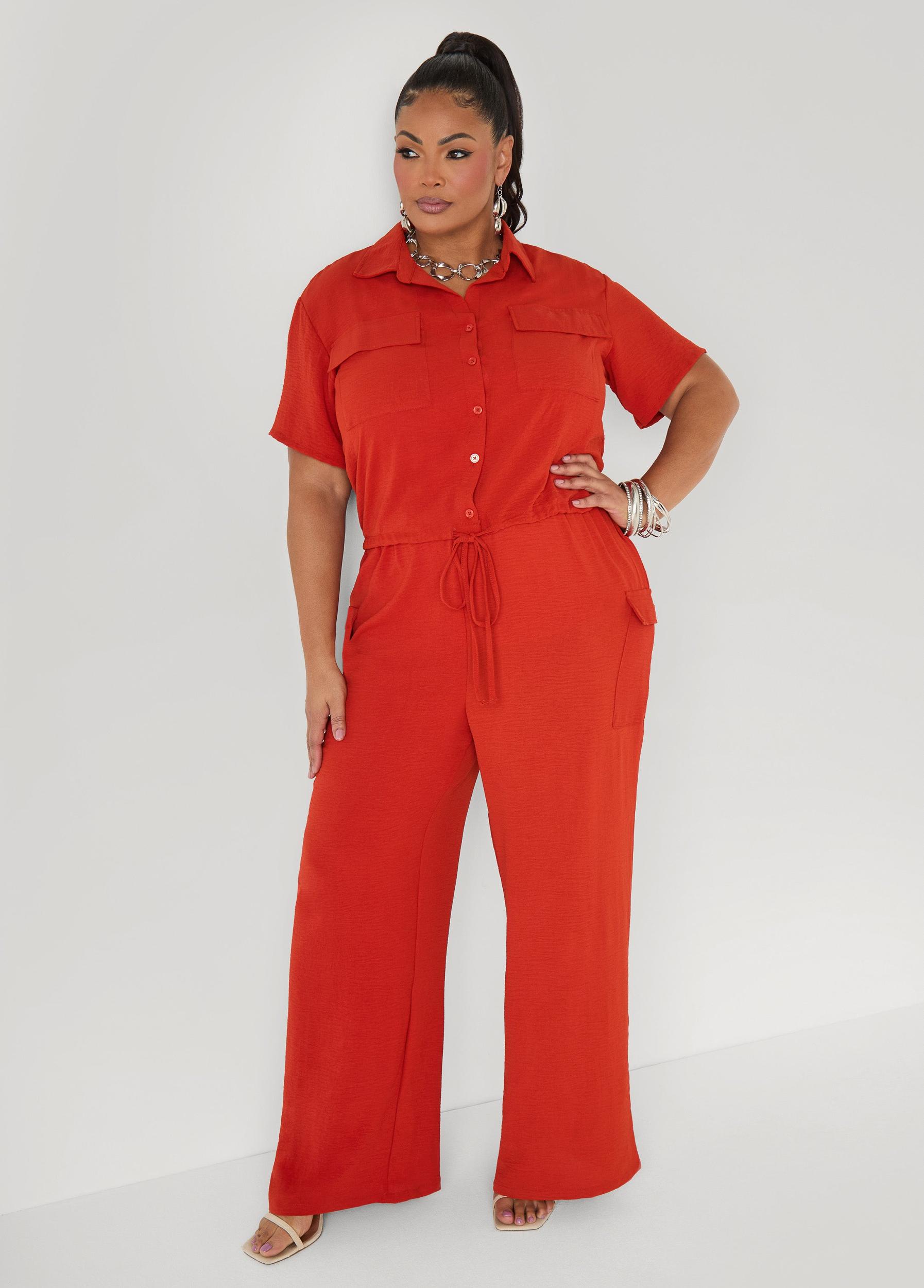 Drawstring Cropped Shirt Product Image