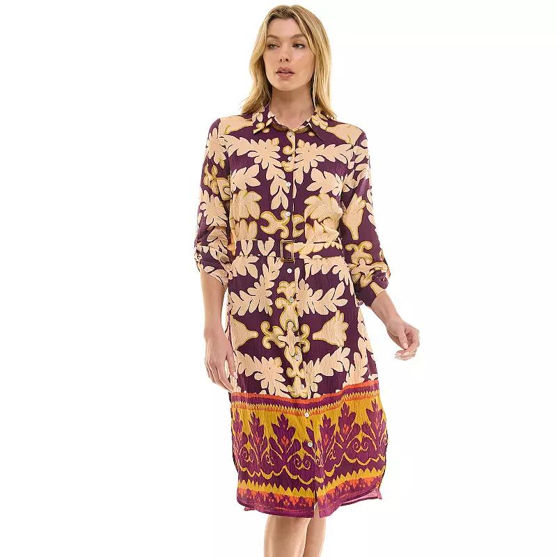 Women's Figueroa & Flower Button Front Shirt Dress,  Product Image