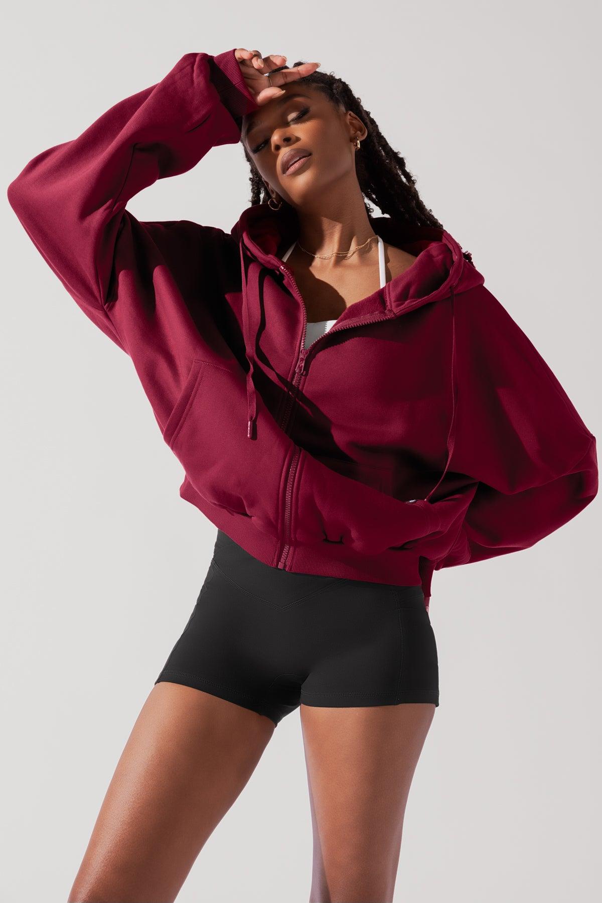 Zip Cloud Hoodie - Blush Product Image