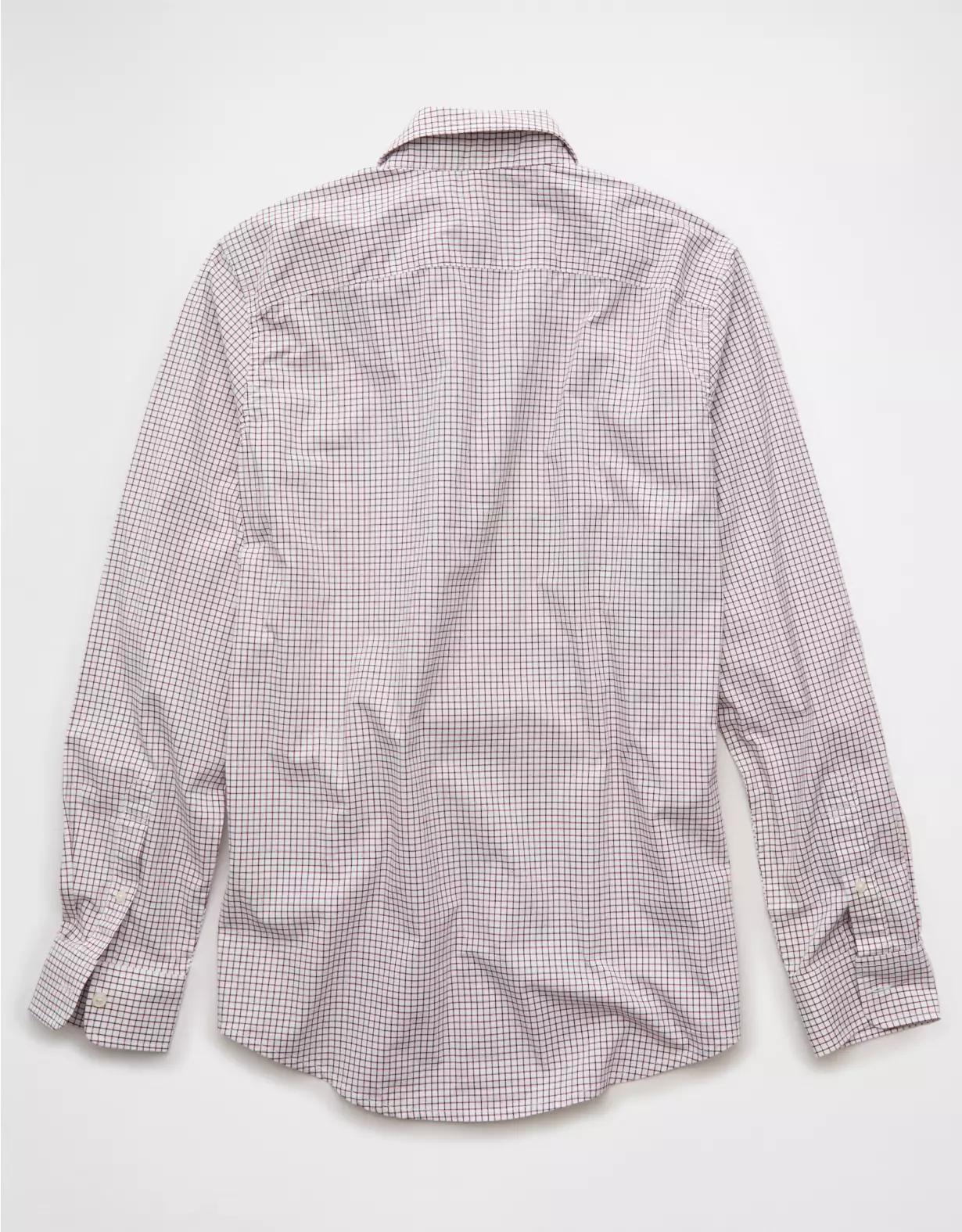 AE Everyday Slim Fit Poplin Plaid Button-Up Shirt Men's Product Image