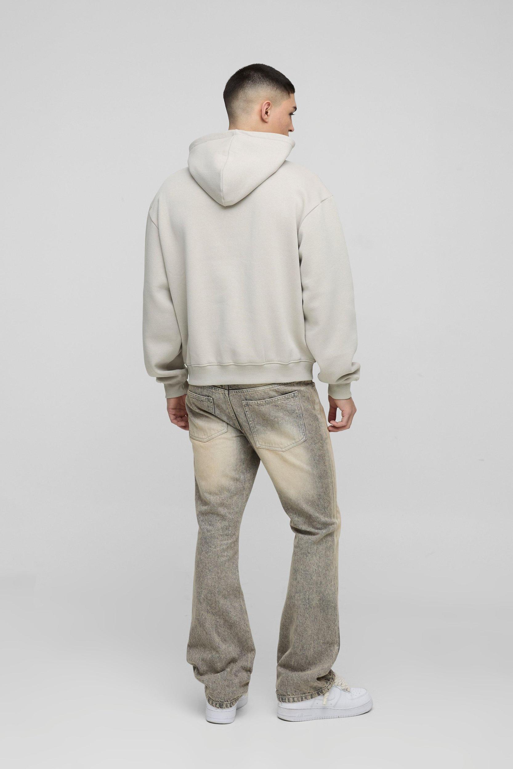 Oversized Boxy Official Embossed Hoodie | boohooMAN USA Product Image