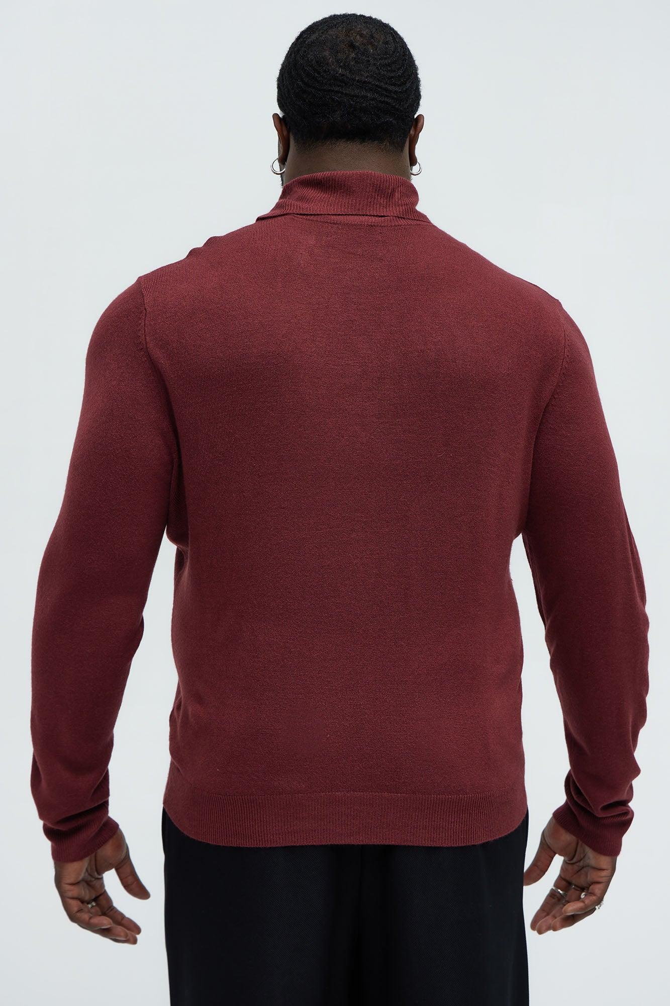 DeAngelo Turtleneck Sweater - Burgundy Male Product Image