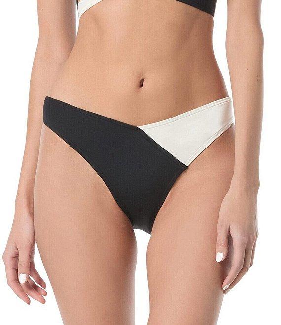 Vince Camuto Colorblock V-High Hipster Swim Bottom Product Image