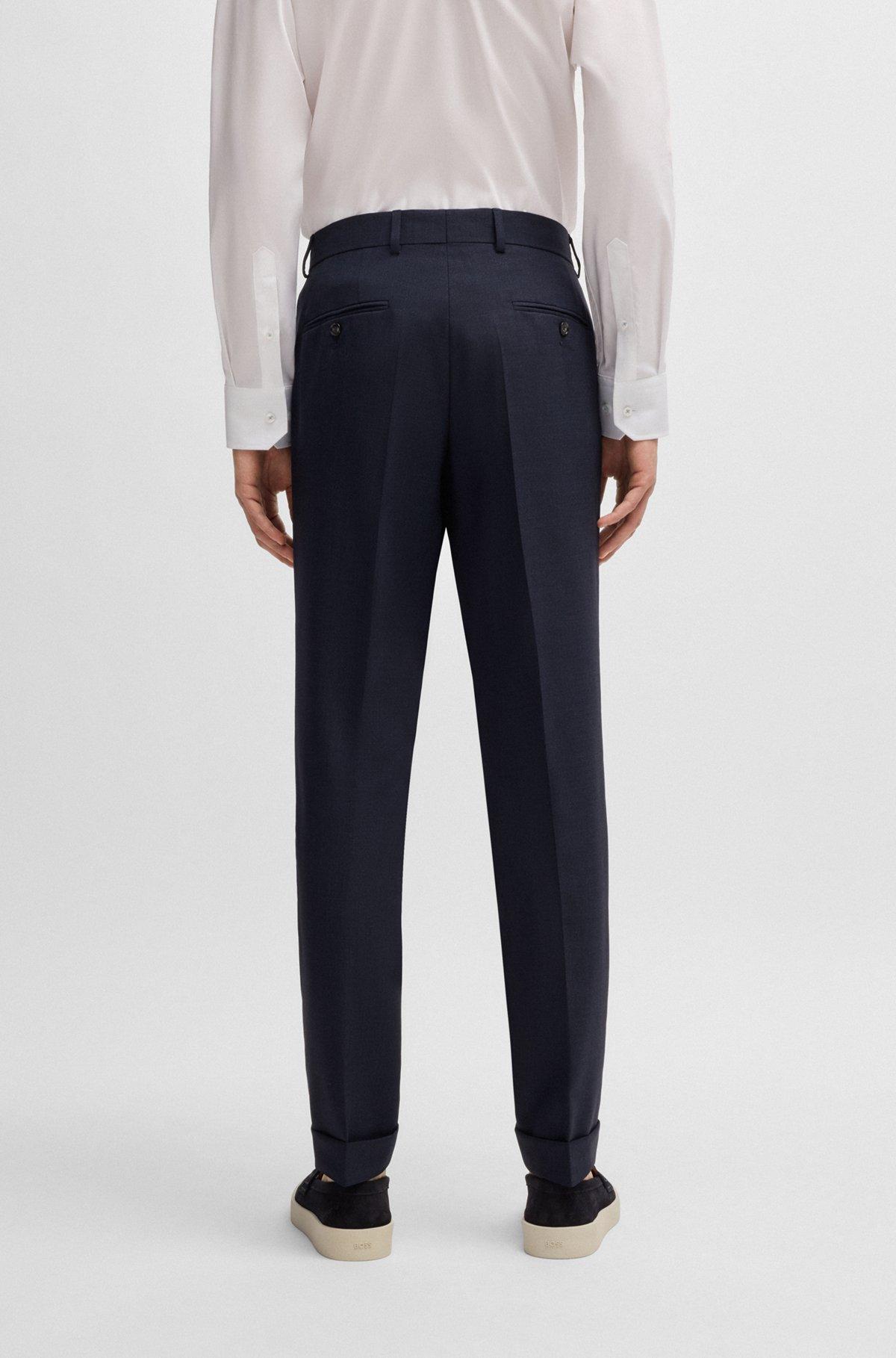 Melange suit in wool with natural stretch Product Image