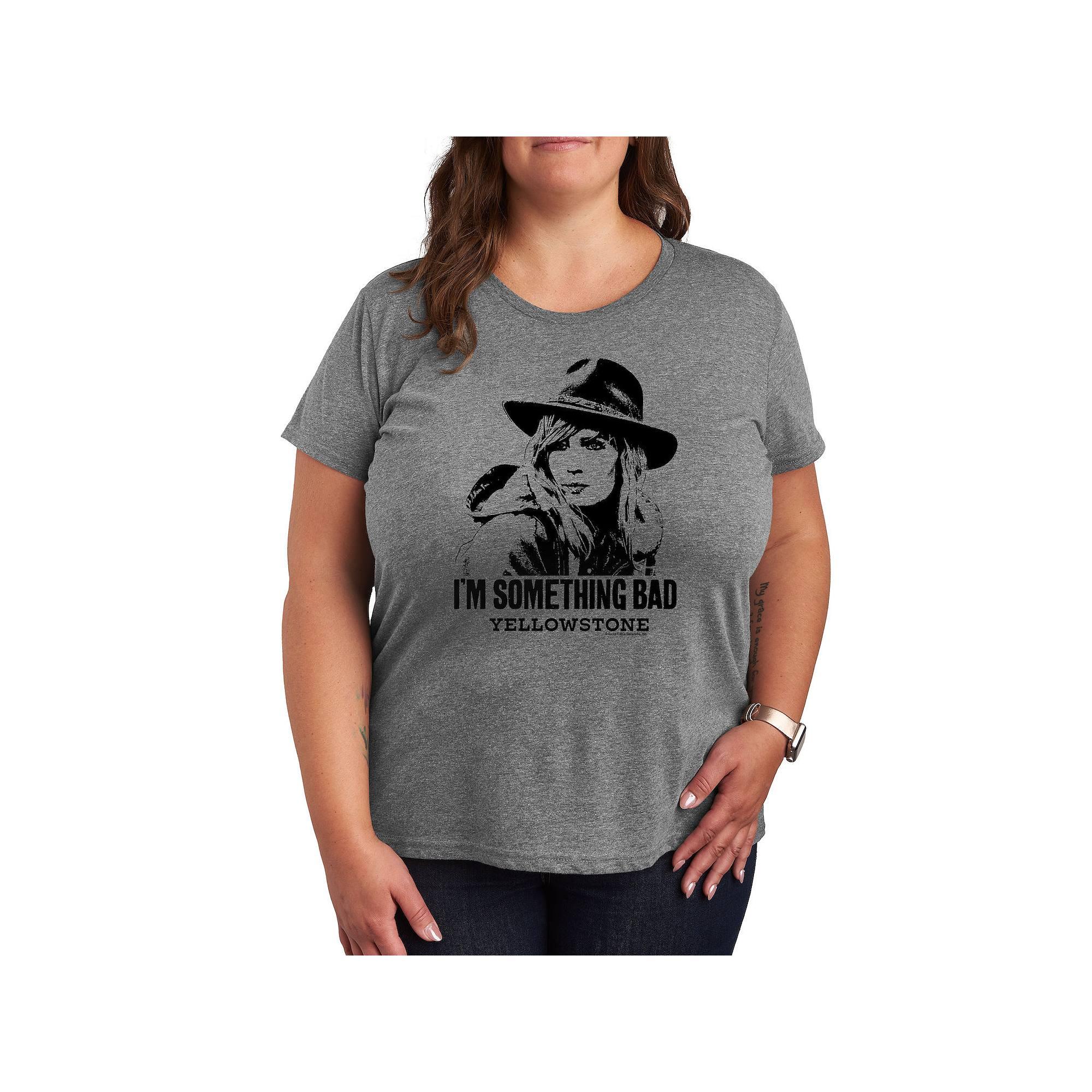 Plus Yellowstone I'm Something Bad Graphic Tee, Women's,  Product Image
