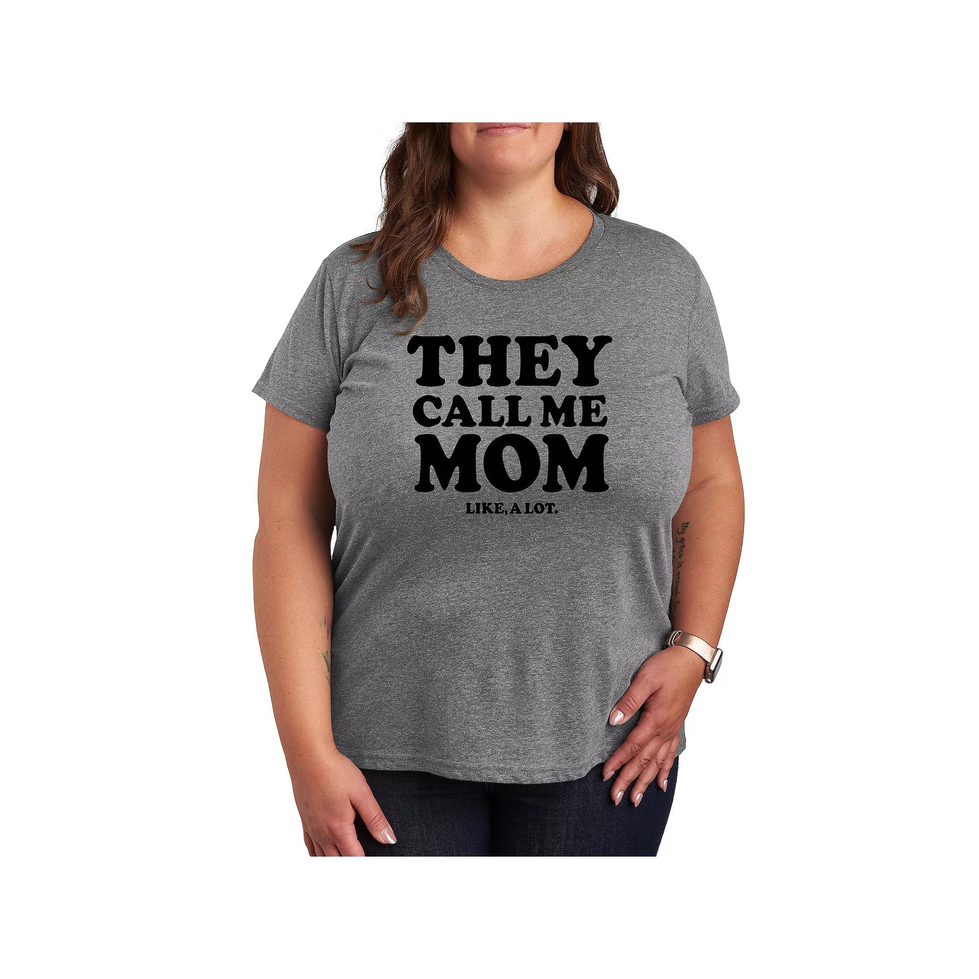 Plus Call Me Mom A Lot Graphic Tee, Women's,  Product Image