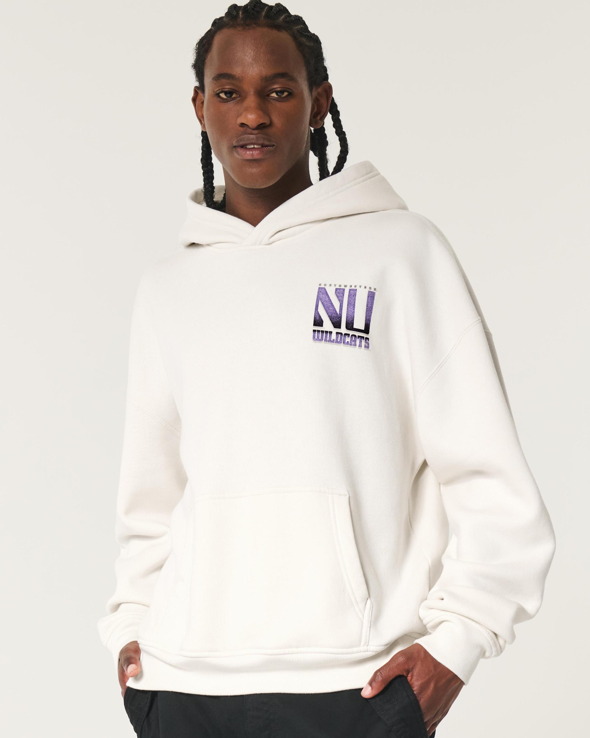 Boxy UConn Graphic Hoodie Product Image