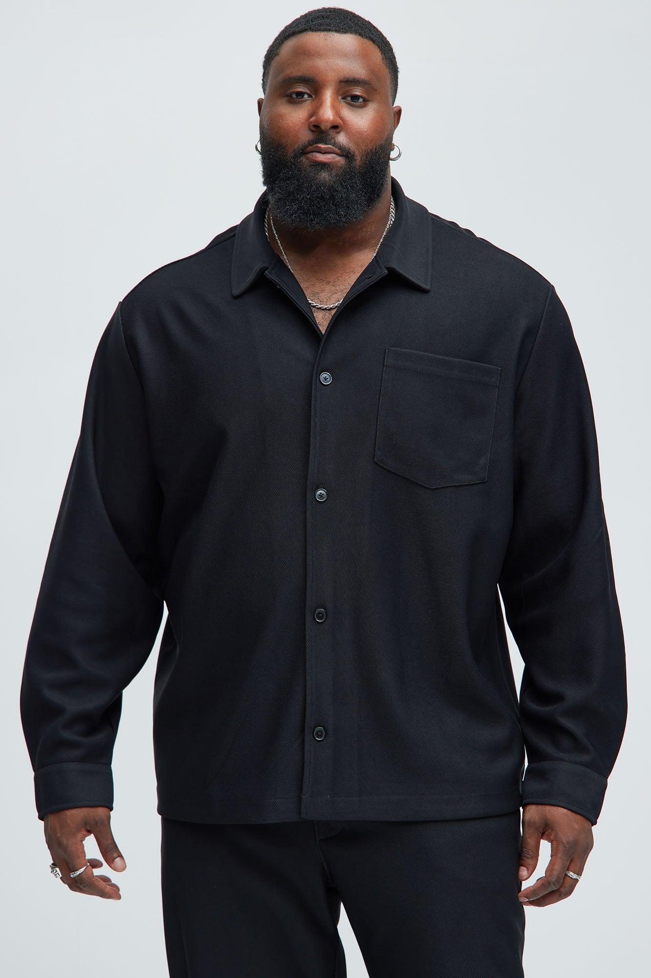 Turner Pocket Button Up Shirt - Black Product Image