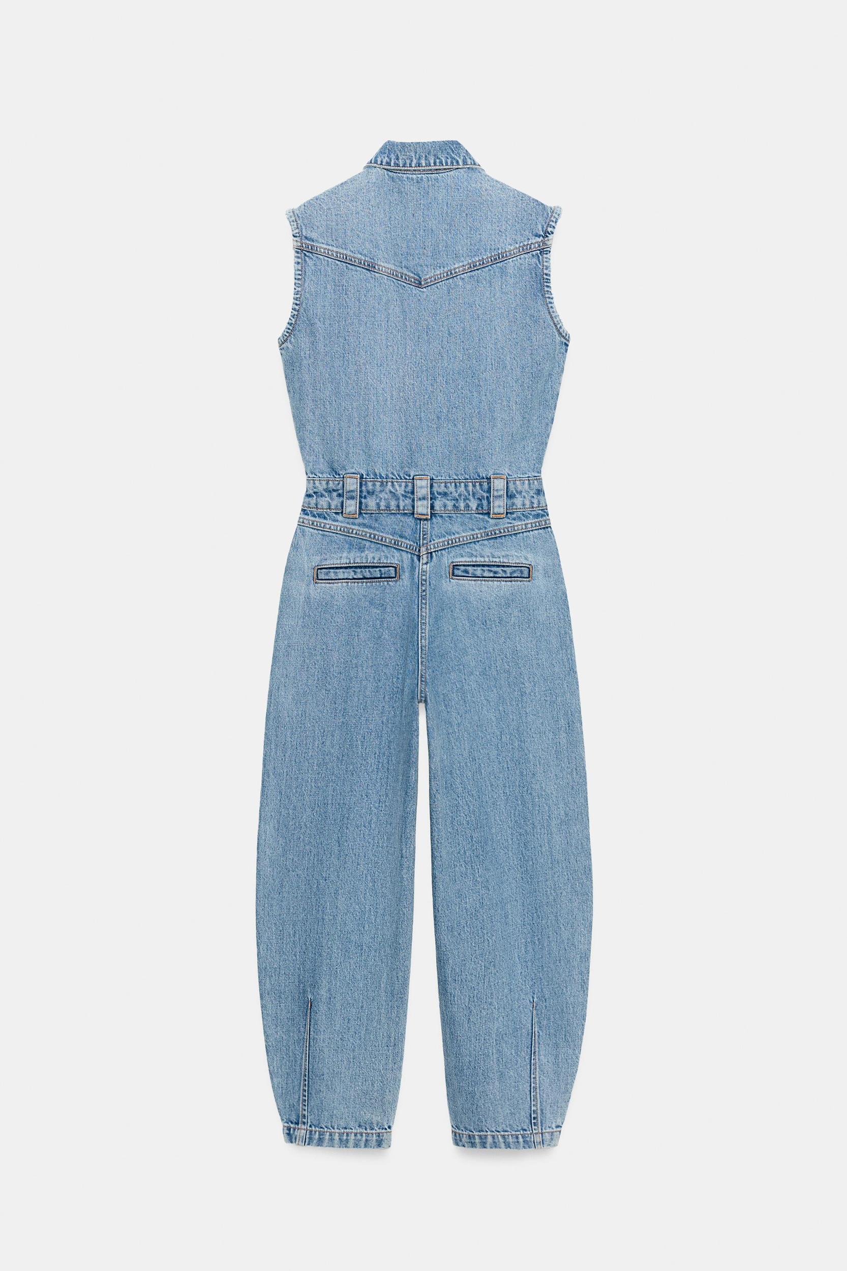 Z1975 BALLOON LEG DENIM JUMPSUIT Product Image