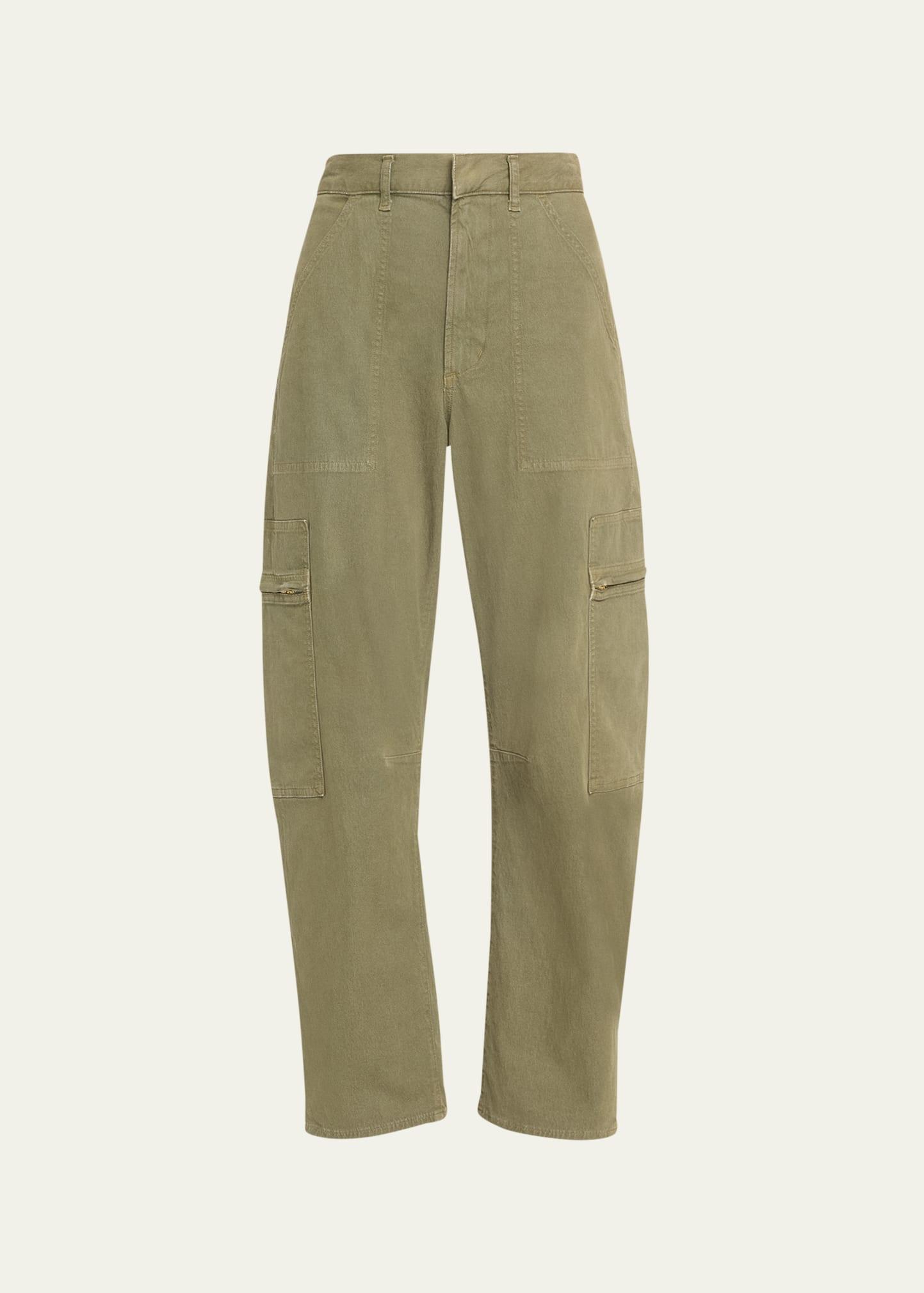 Marcelle Straight Twill Cargo Pants Product Image