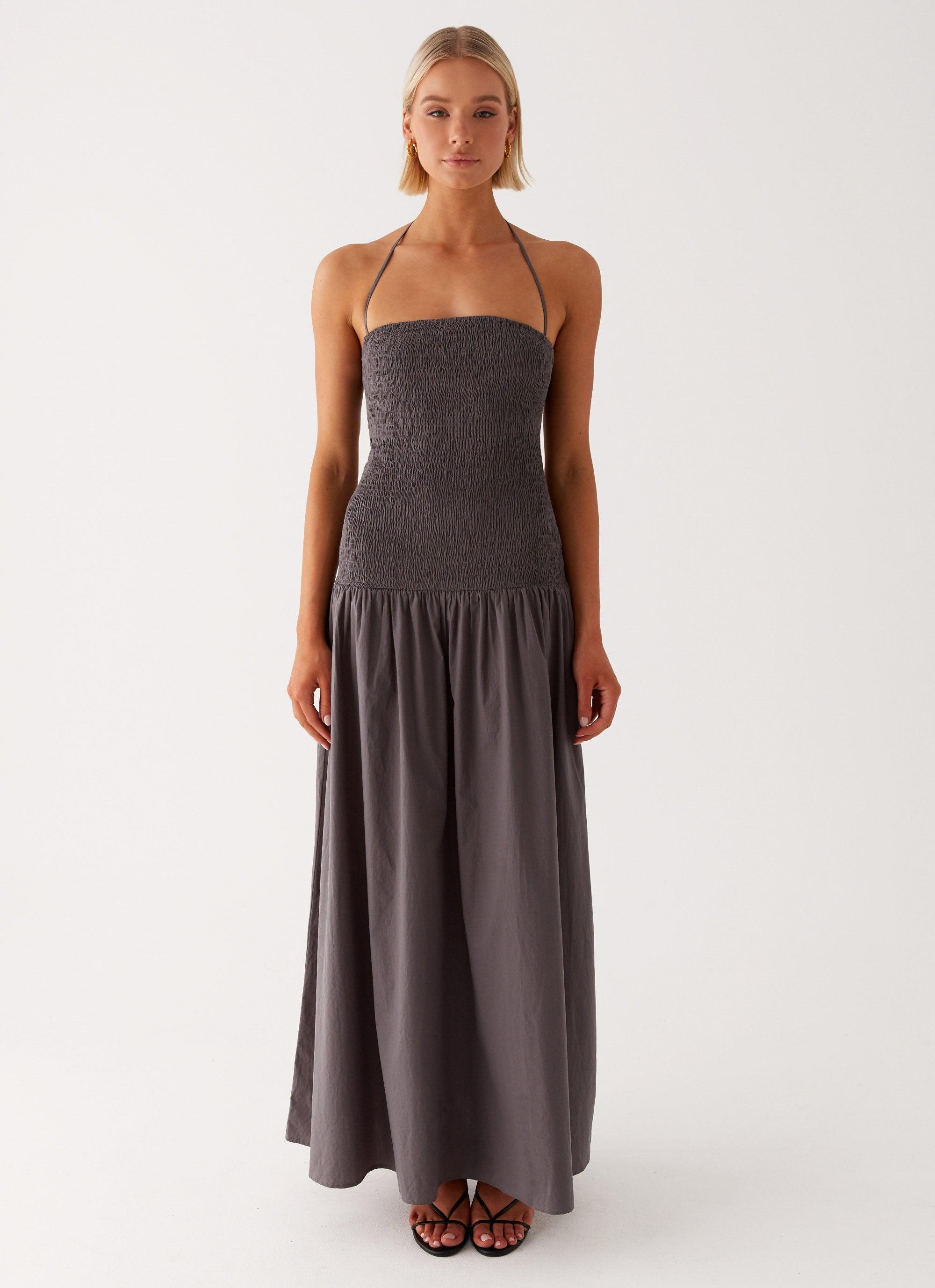 Zahra Maxi Dress - Charcoal Product Image